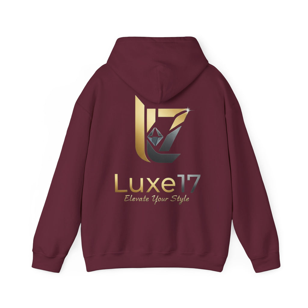 Hoodie — Luxe17 Gold Logo "Elevate Your Style" Pullover
