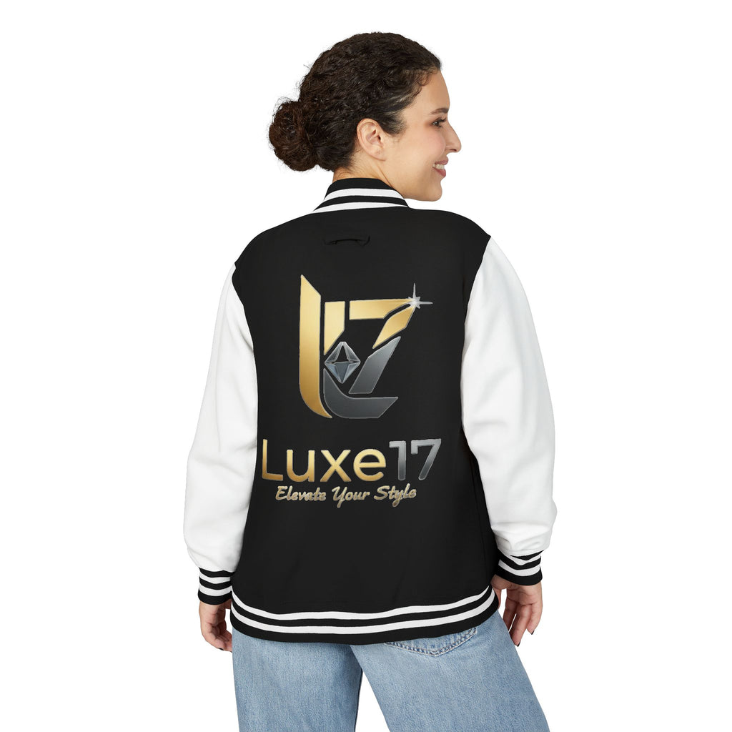 Letterman Jacket — Luxe17 Gold Logo Varsity Jacket