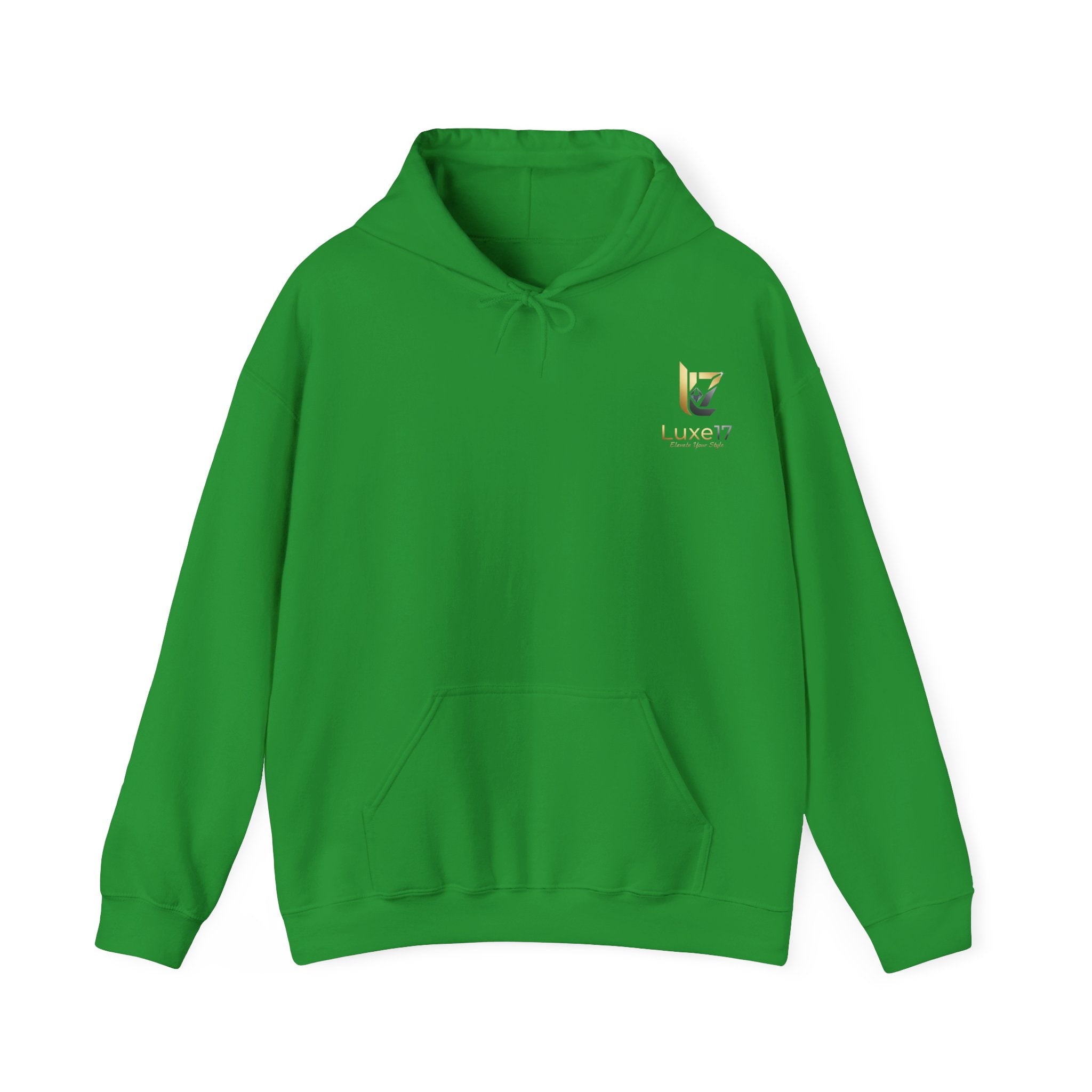 Hoodie — Luxe17 Gold Logo "Elevate Your Style" Pullover