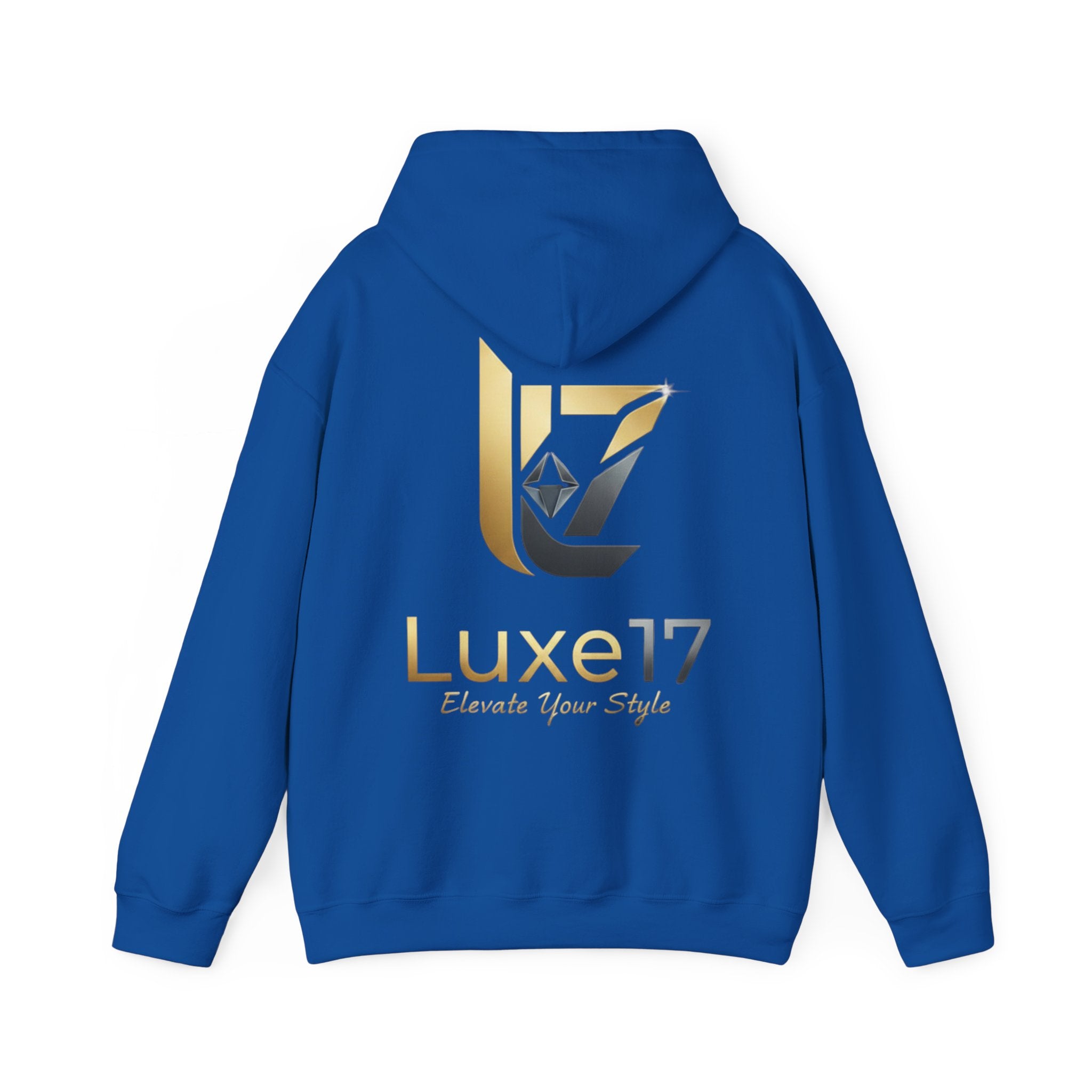 Hoodie — Luxe17 Gold Logo "Elevate Your Style" Pullover