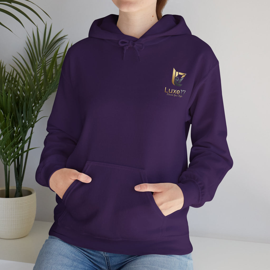 Hoodie — Luxe17 Gold Logo "Elevate Your Style" Pullover