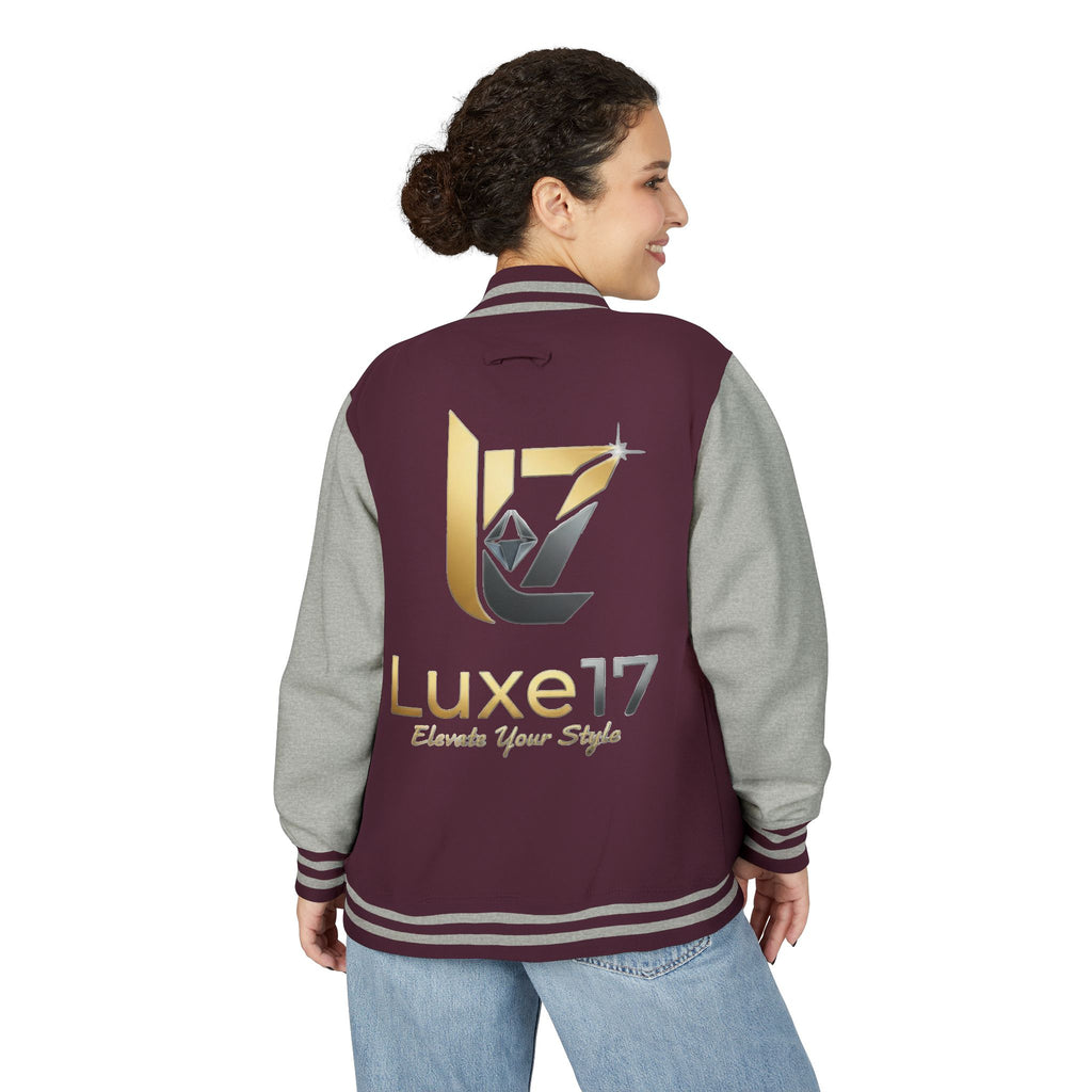 Letterman Jacket — Luxe17 Gold Logo Varsity Jacket