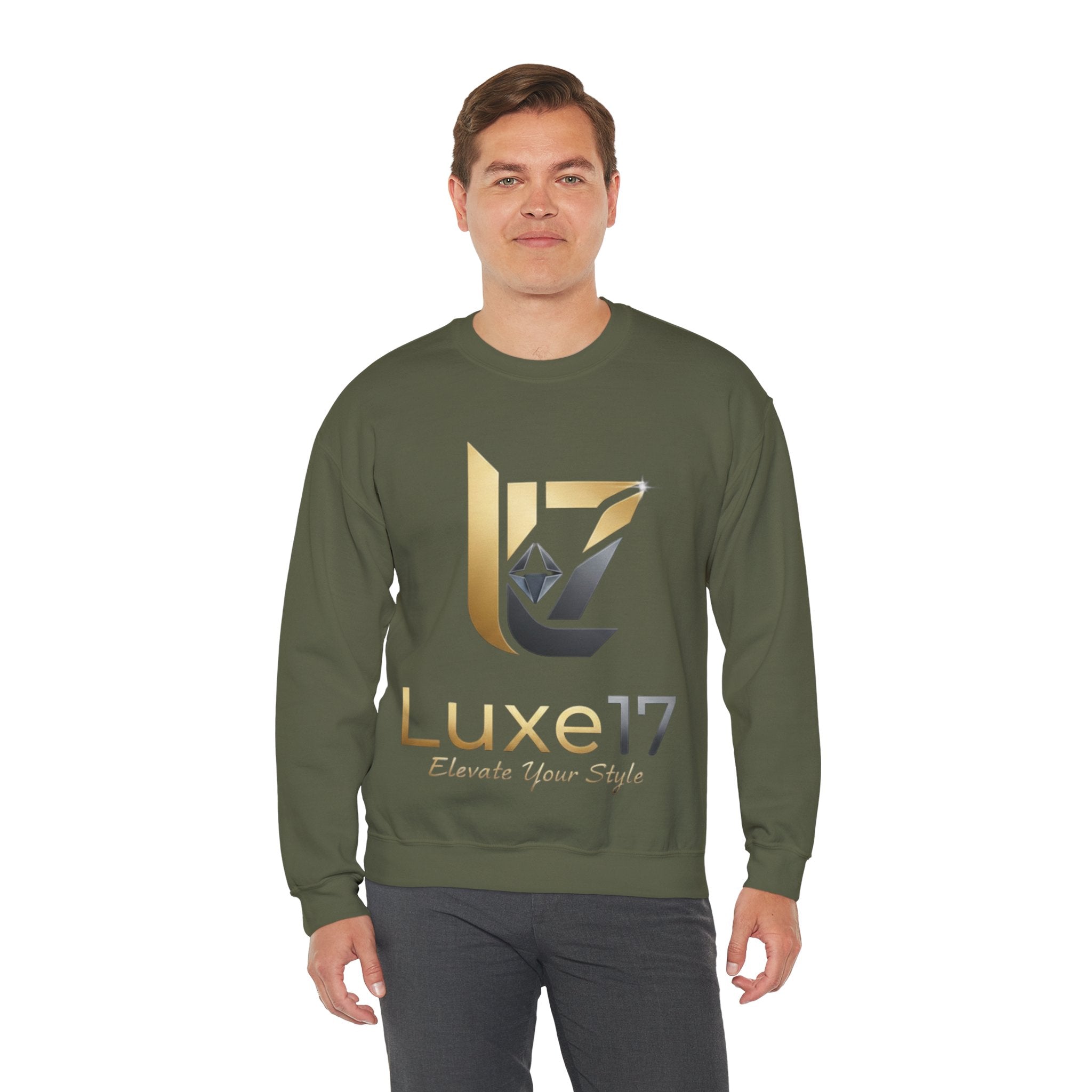 Luxe17 Logo Crewneck Sweatshirt — Elevate Your Style