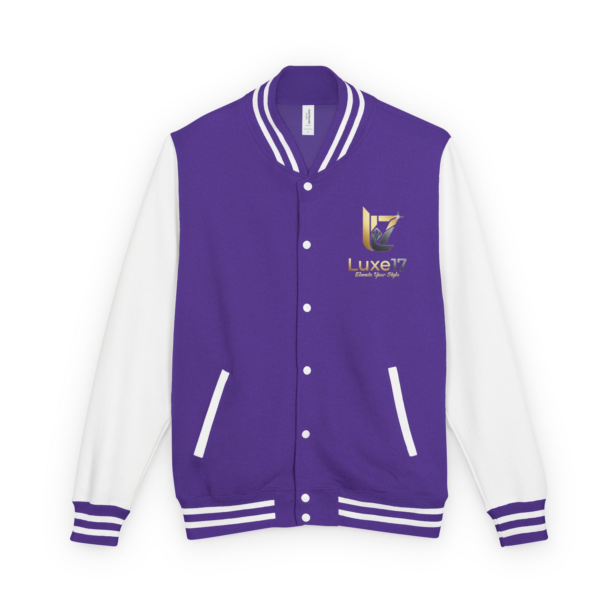 Letterman Jacket — Luxe17 Gold Logo Varsity Jacket
