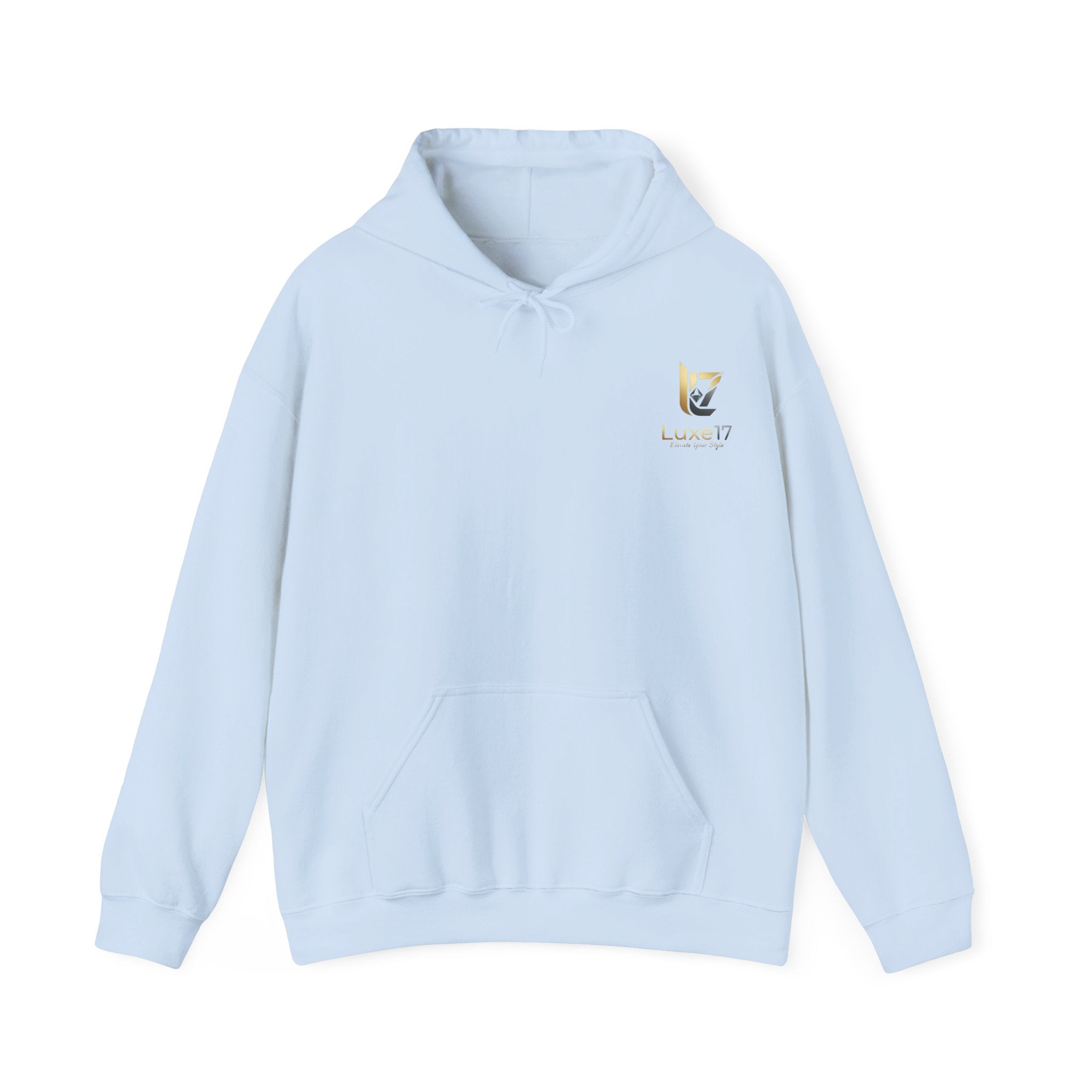 Hoodie — Luxe17 Gold Logo "Elevate Your Style" Pullover