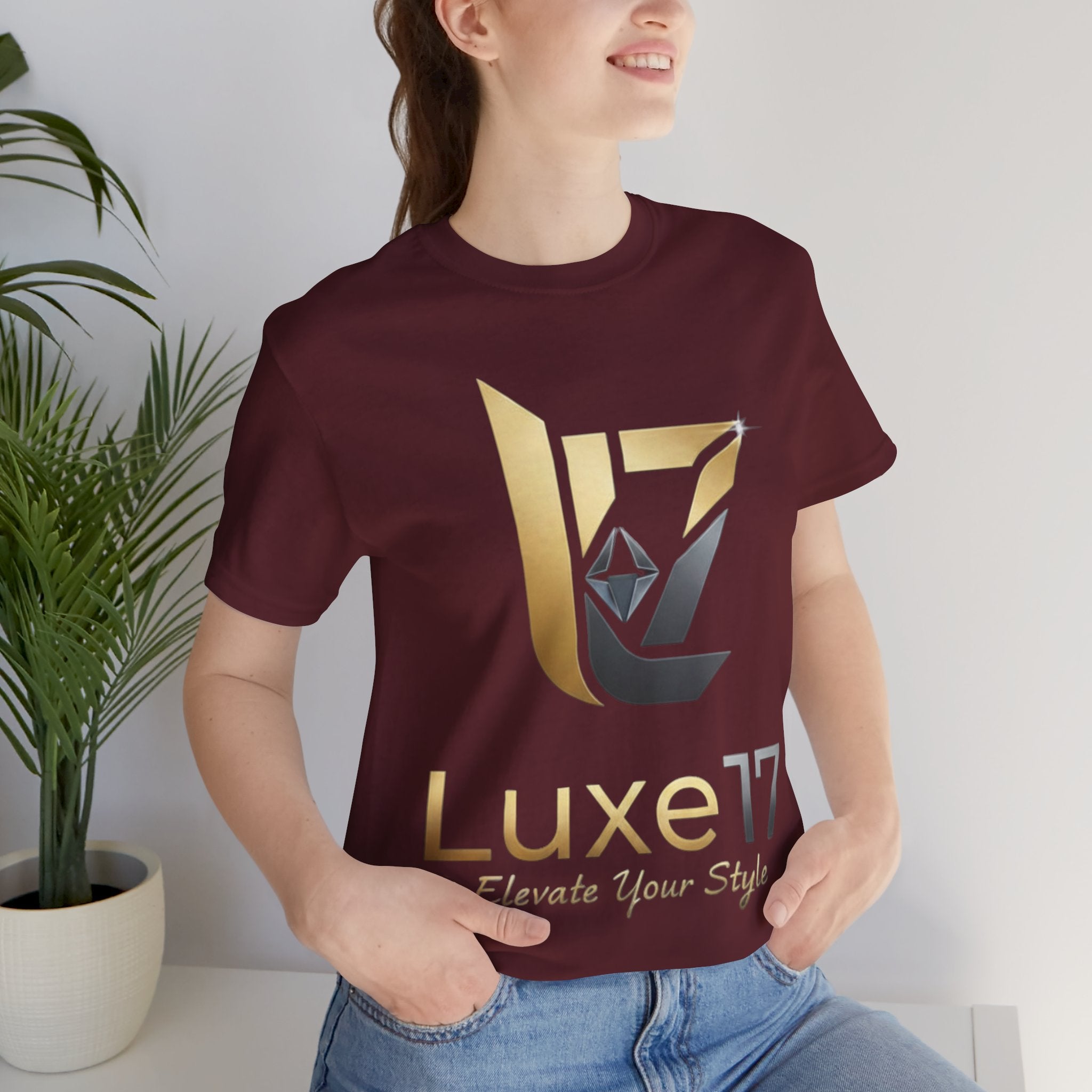 Luxe17 “Elevate Your Style” Logo T‑Shirt