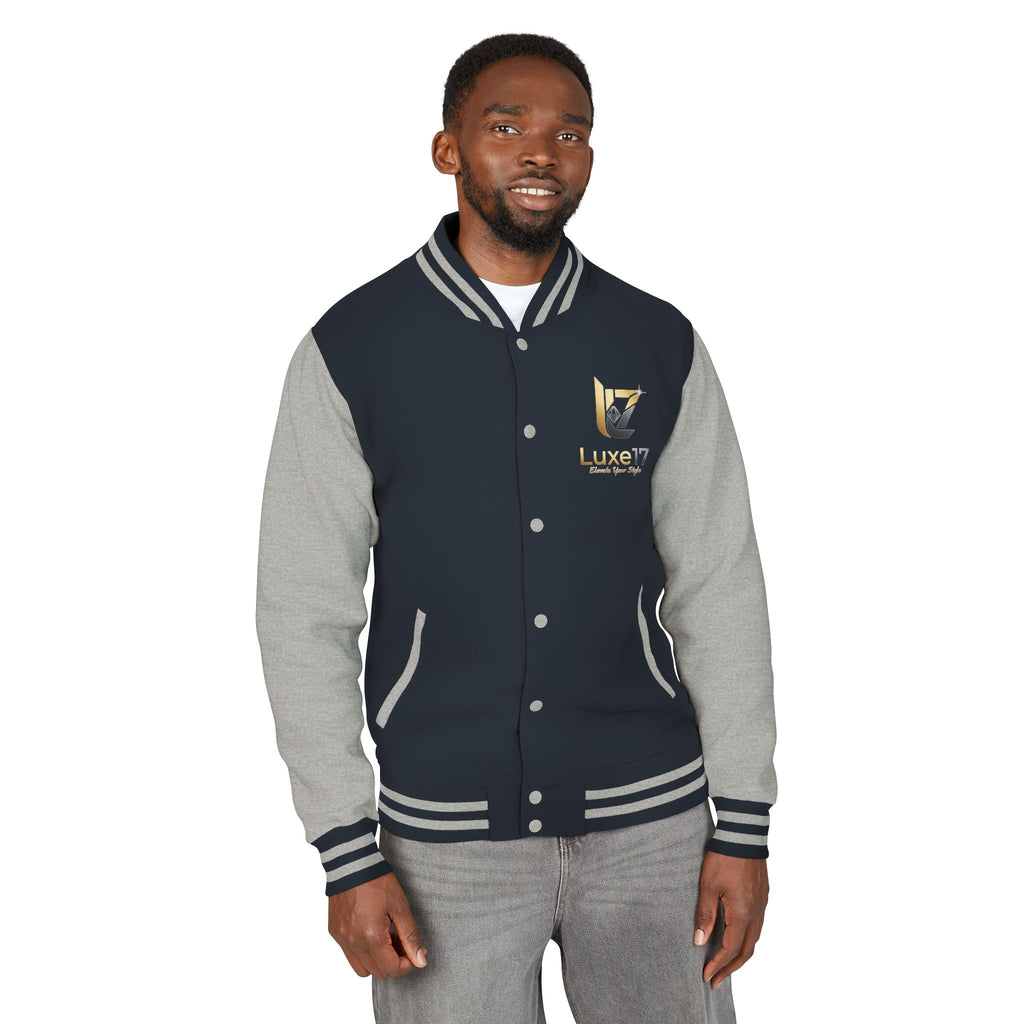 Letterman Jacket — Luxe17 Gold Logo Varsity Jacket