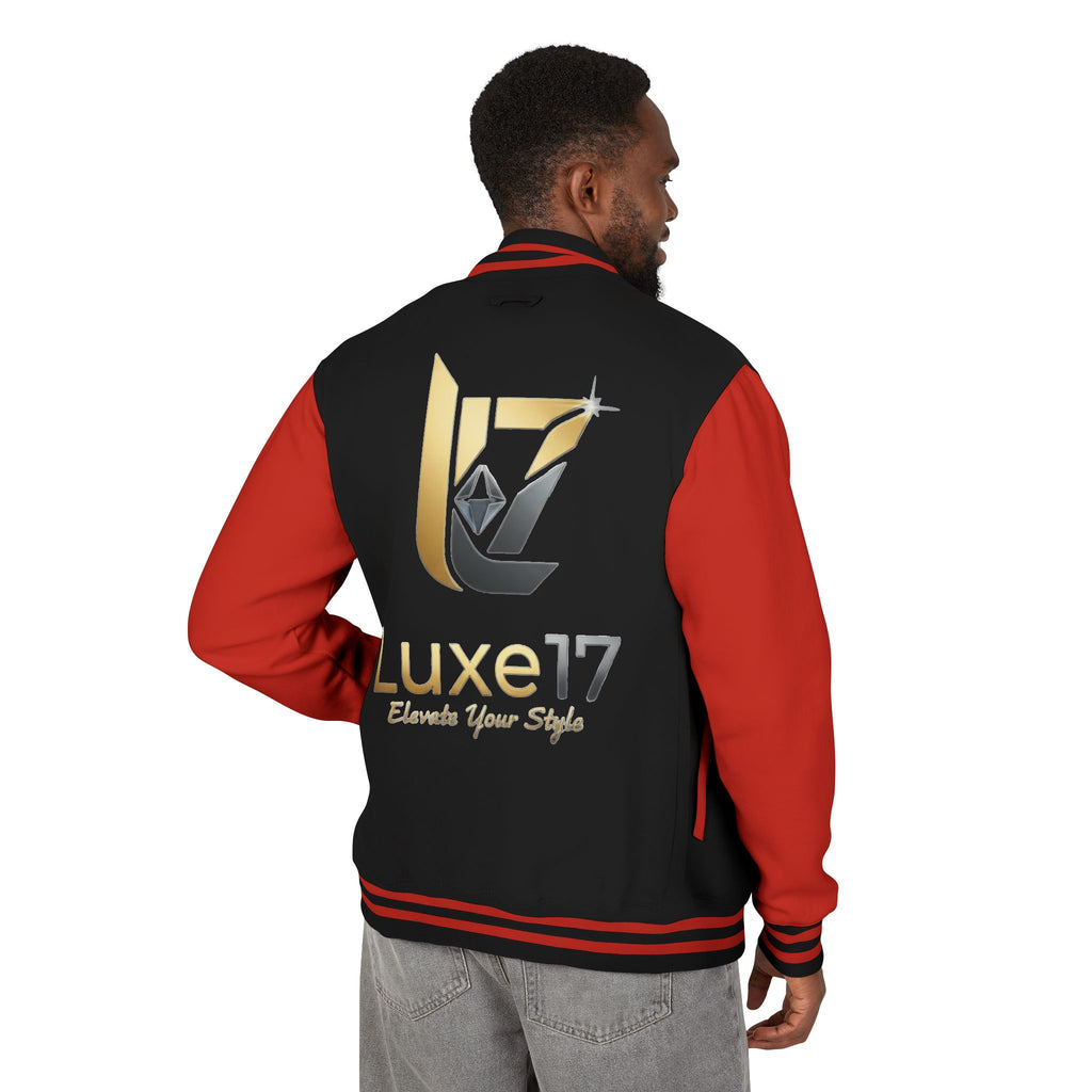 Letterman Jacket — Luxe17 Gold Logo Varsity Jacket