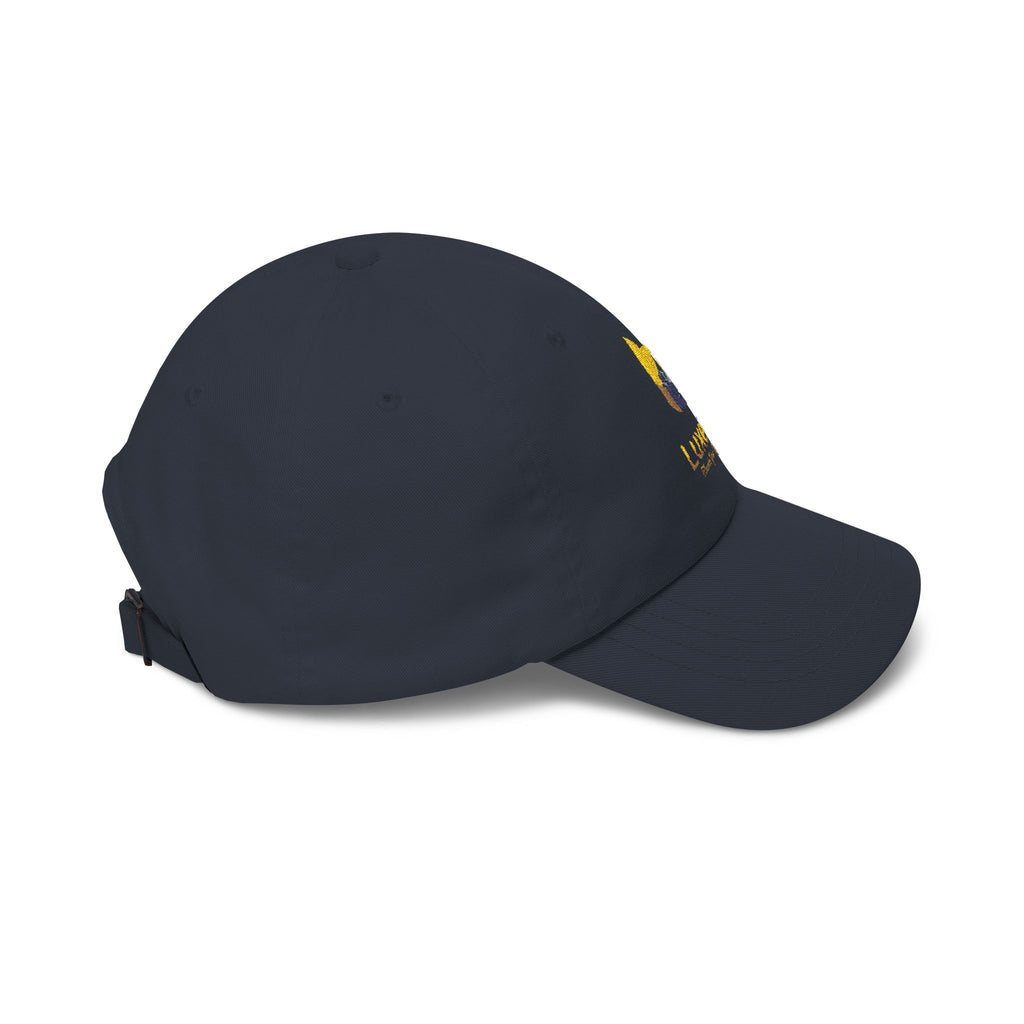 Classic Dad Cap — Luxe17 Embroidered White Baseball Hat