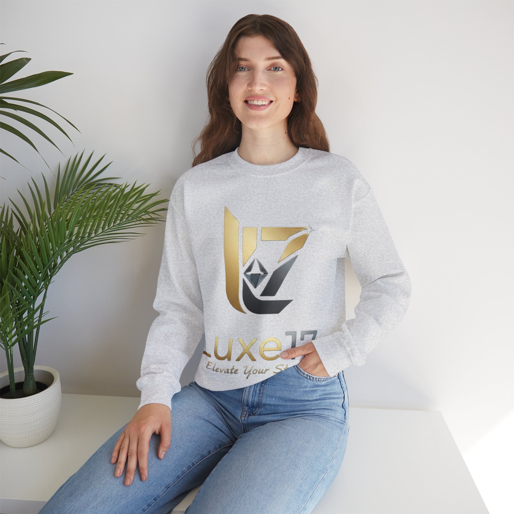 Luxe17 Logo Crewneck Sweatshirt — Elevate Your Style
