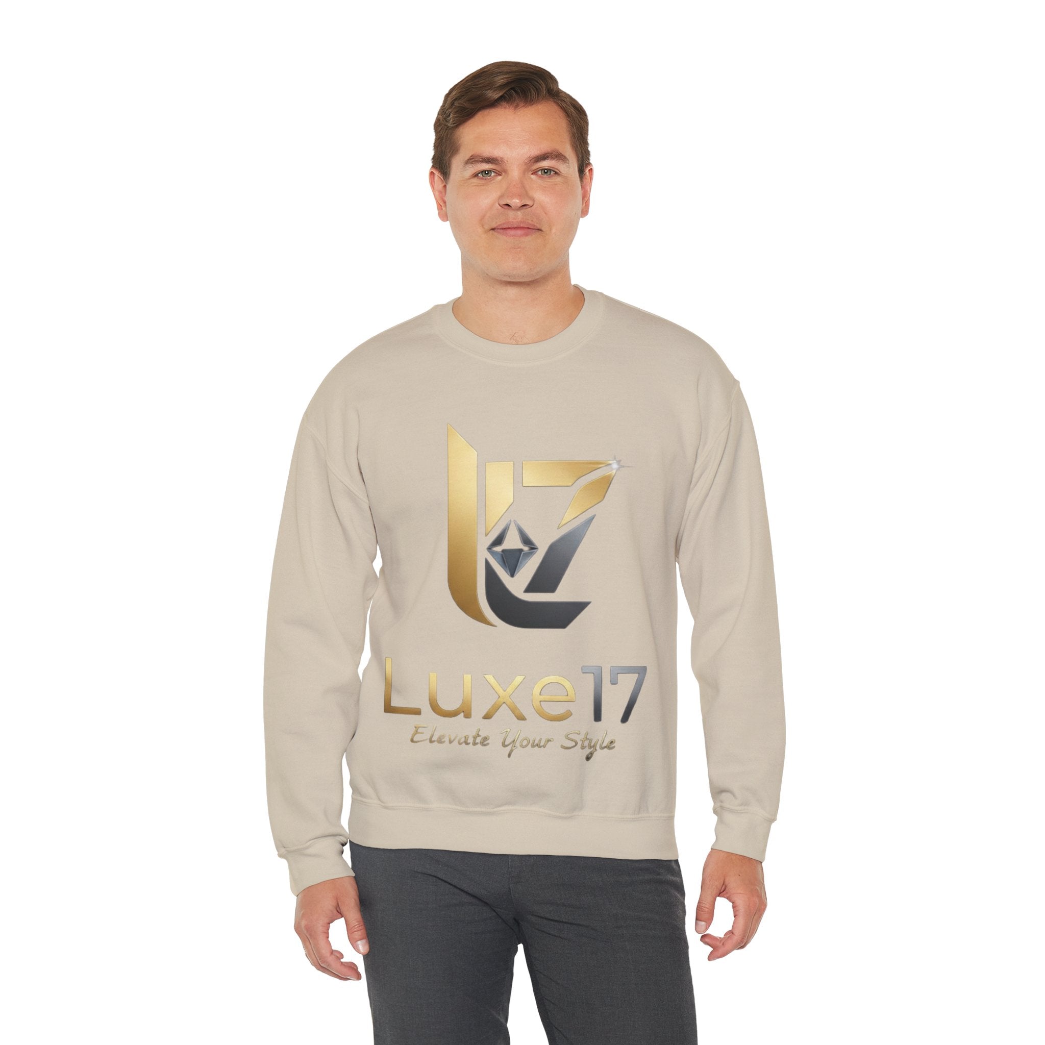 Luxe17 Logo Crewneck Sweatshirt — Elevate Your Style