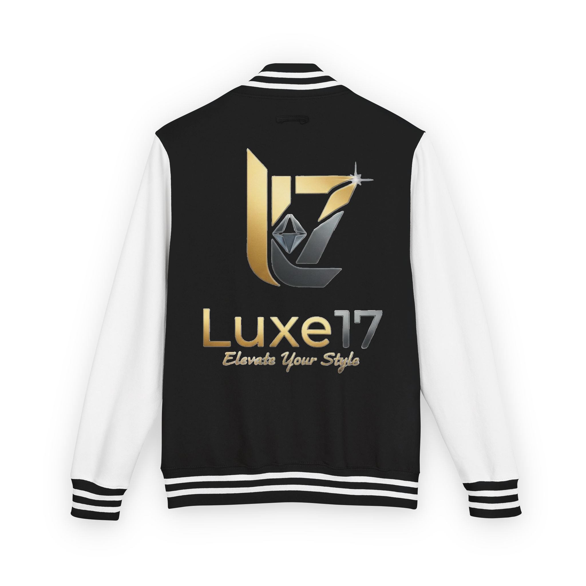 Letterman Jacket — Luxe17 Gold Logo Varsity Jacket