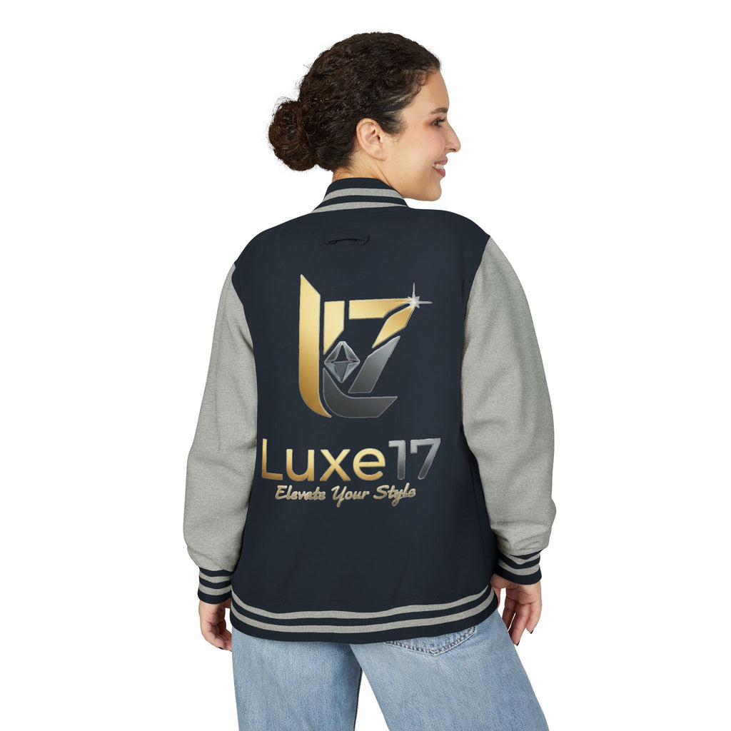 Letterman Jacket — Luxe17 Gold Logo Varsity Jacket