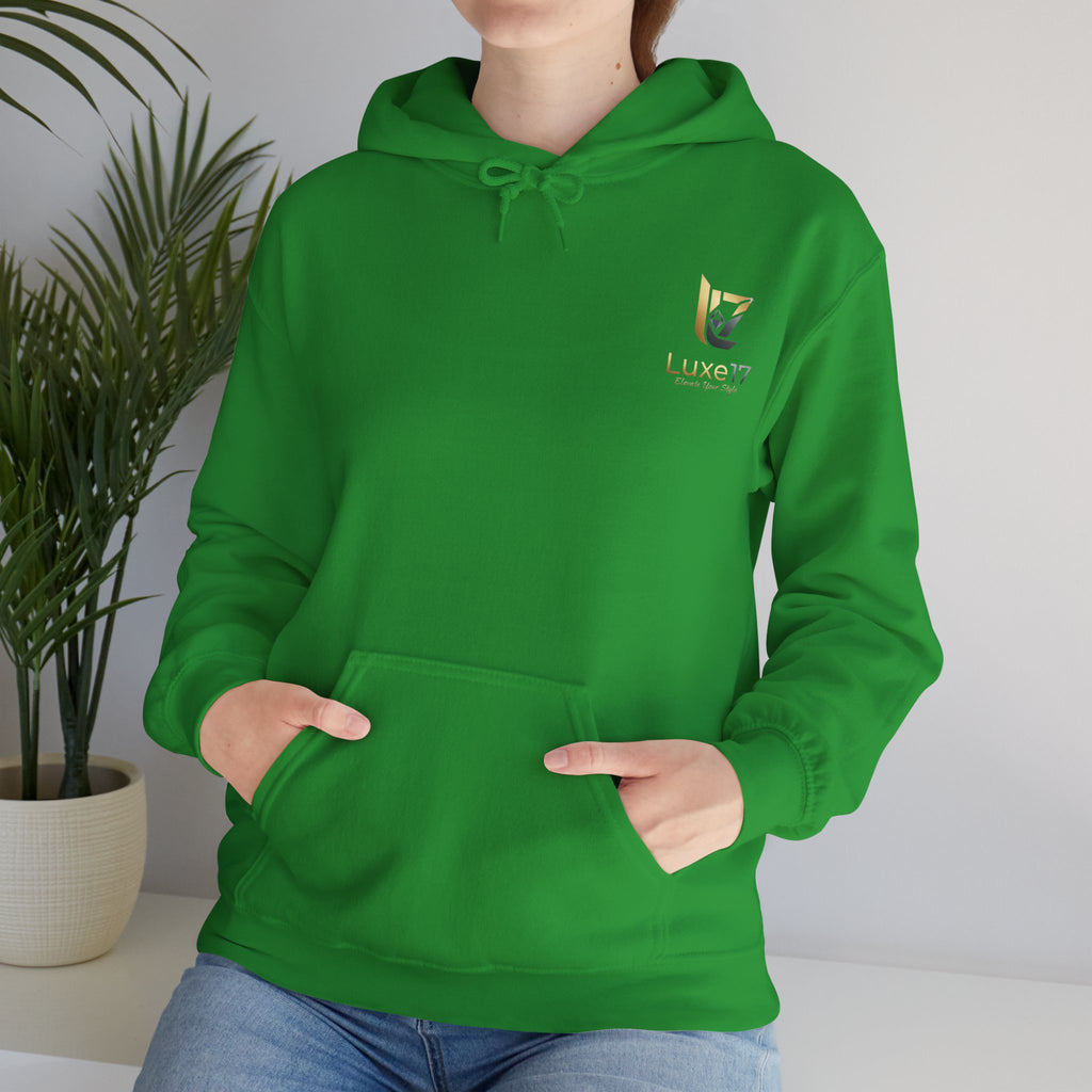 Hoodie — Luxe17 Gold Logo "Elevate Your Style" Pullover