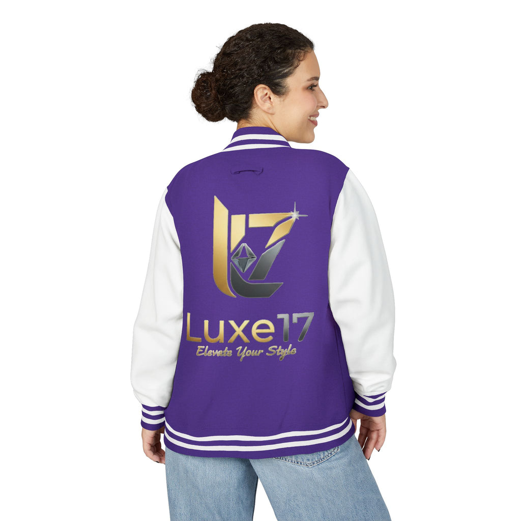 Letterman Jacket — Luxe17 Gold Logo Varsity Jacket