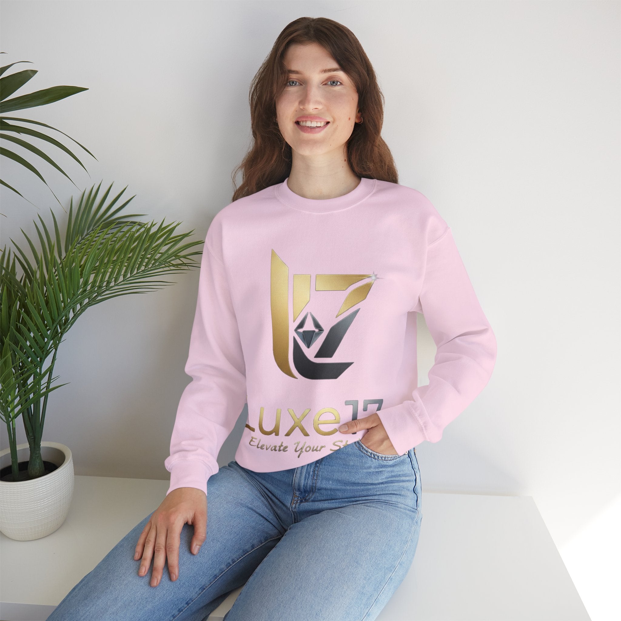 Luxe17 Logo Crewneck Sweatshirt — Elevate Your Style