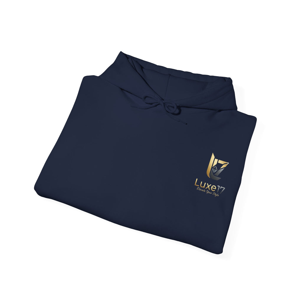 Hoodie — Luxe17 Gold Logo "Elevate Your Style" Pullover