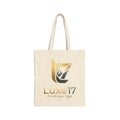Tote Bag — Luxe17 Gold Logo Canvas Tote (Elevate Your Style)