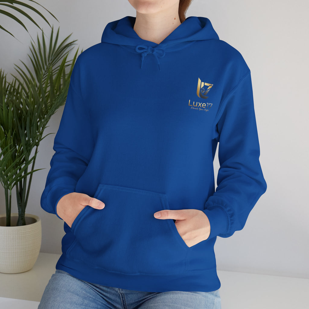 Hoodie — Luxe17 Gold Logo "Elevate Your Style" Pullover
