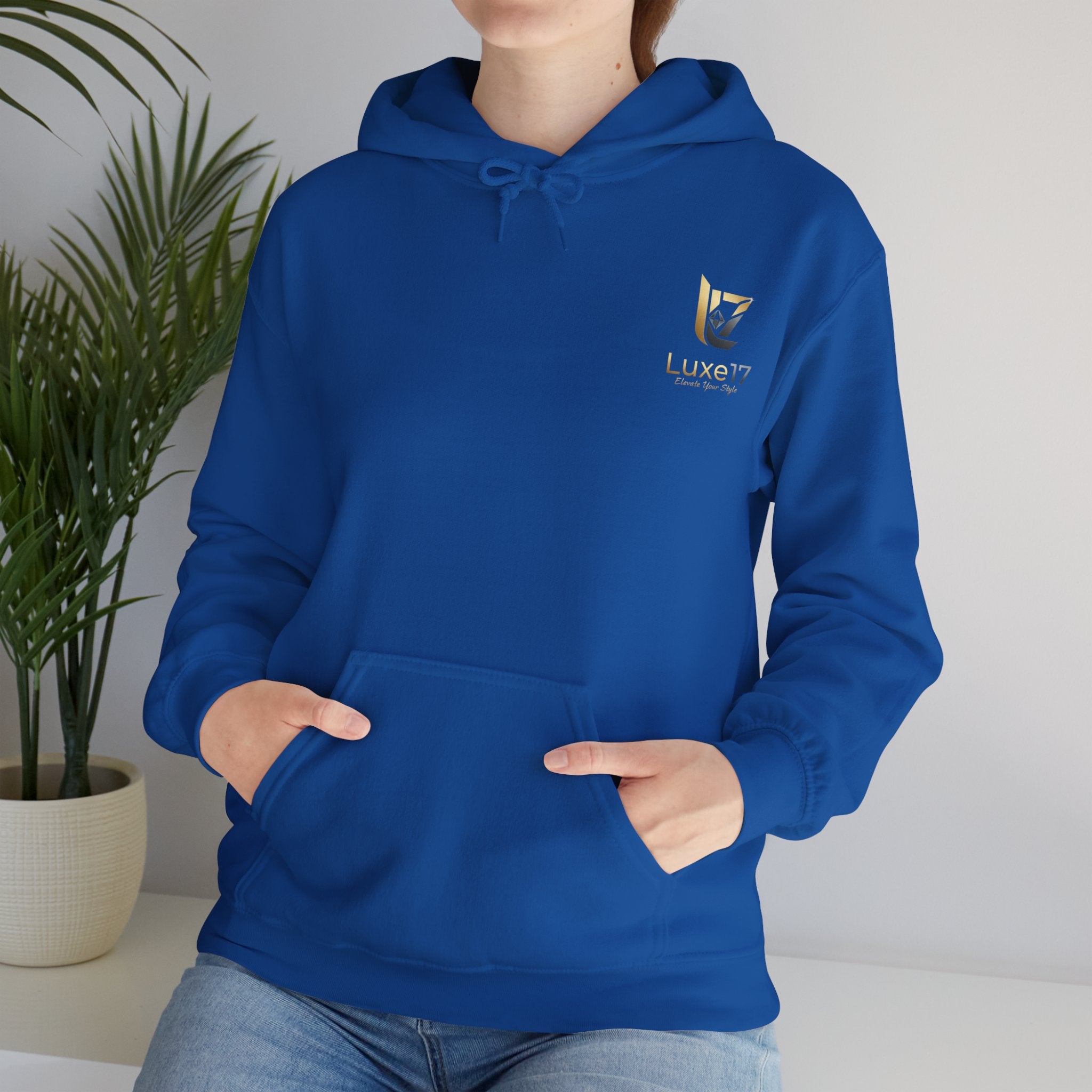 Hoodie — Luxe17 Gold Logo "Elevate Your Style" Pullover