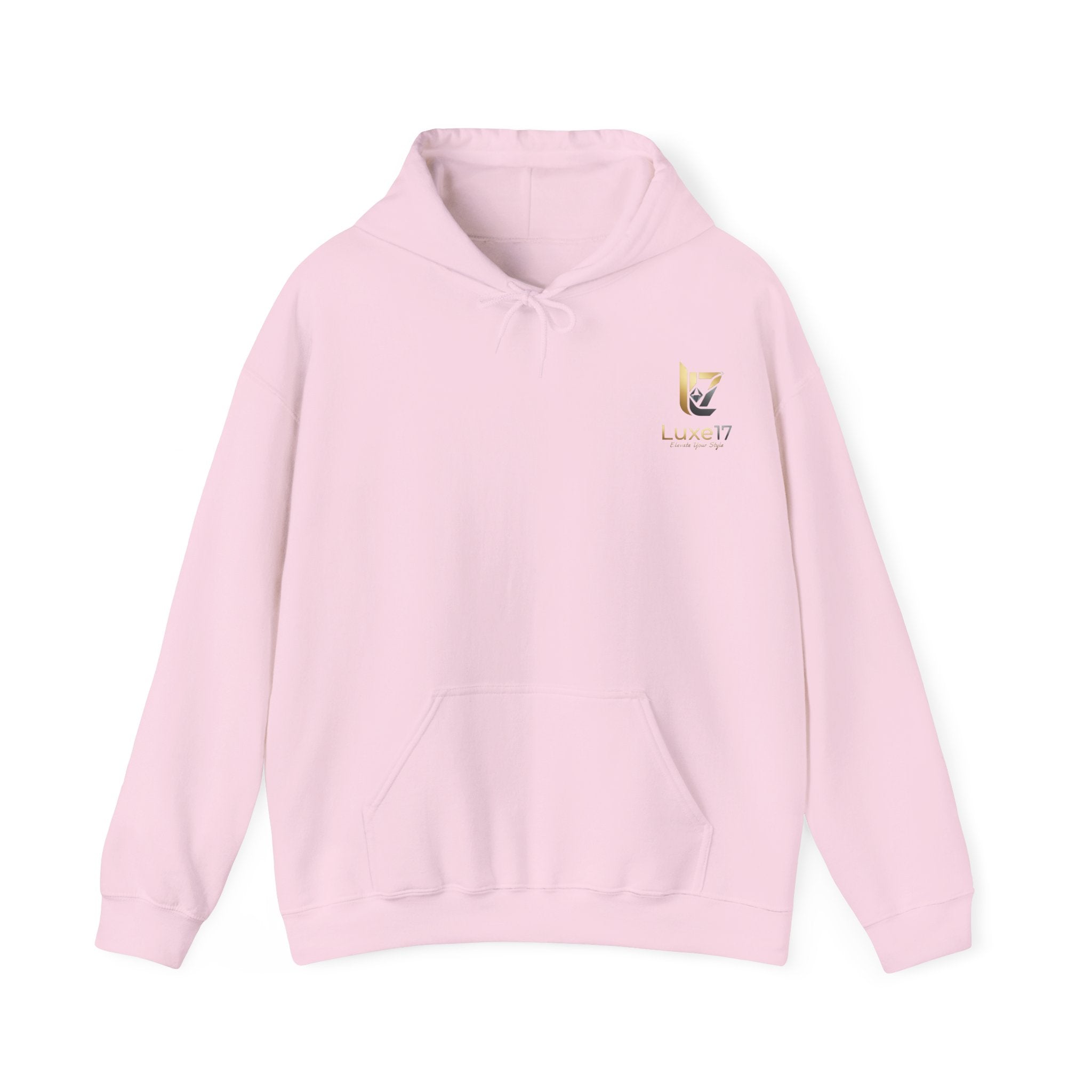 Hoodie — Luxe17 Gold Logo "Elevate Your Style" Pullover