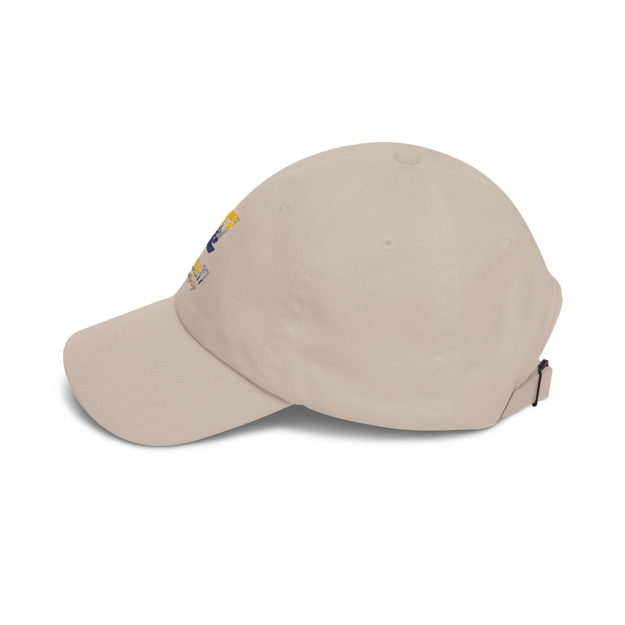 Classic Dad Cap — Luxe17 Embroidered White Baseball Hat