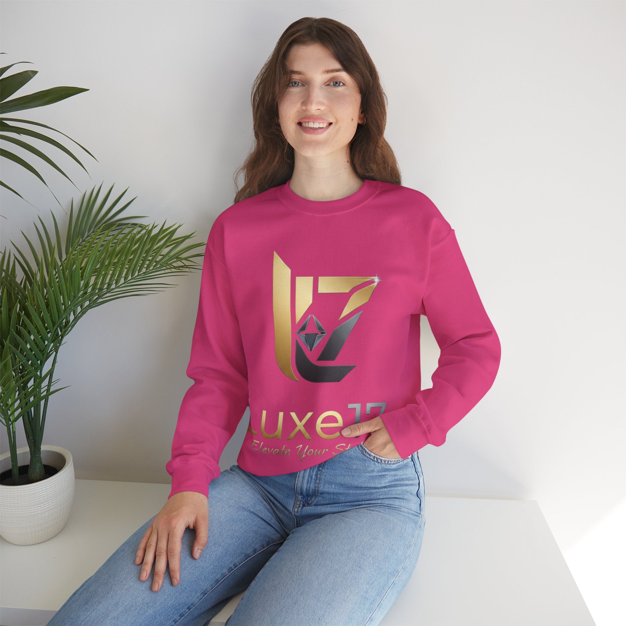 Luxe17 Logo Crewneck Sweatshirt — Elevate Your Style