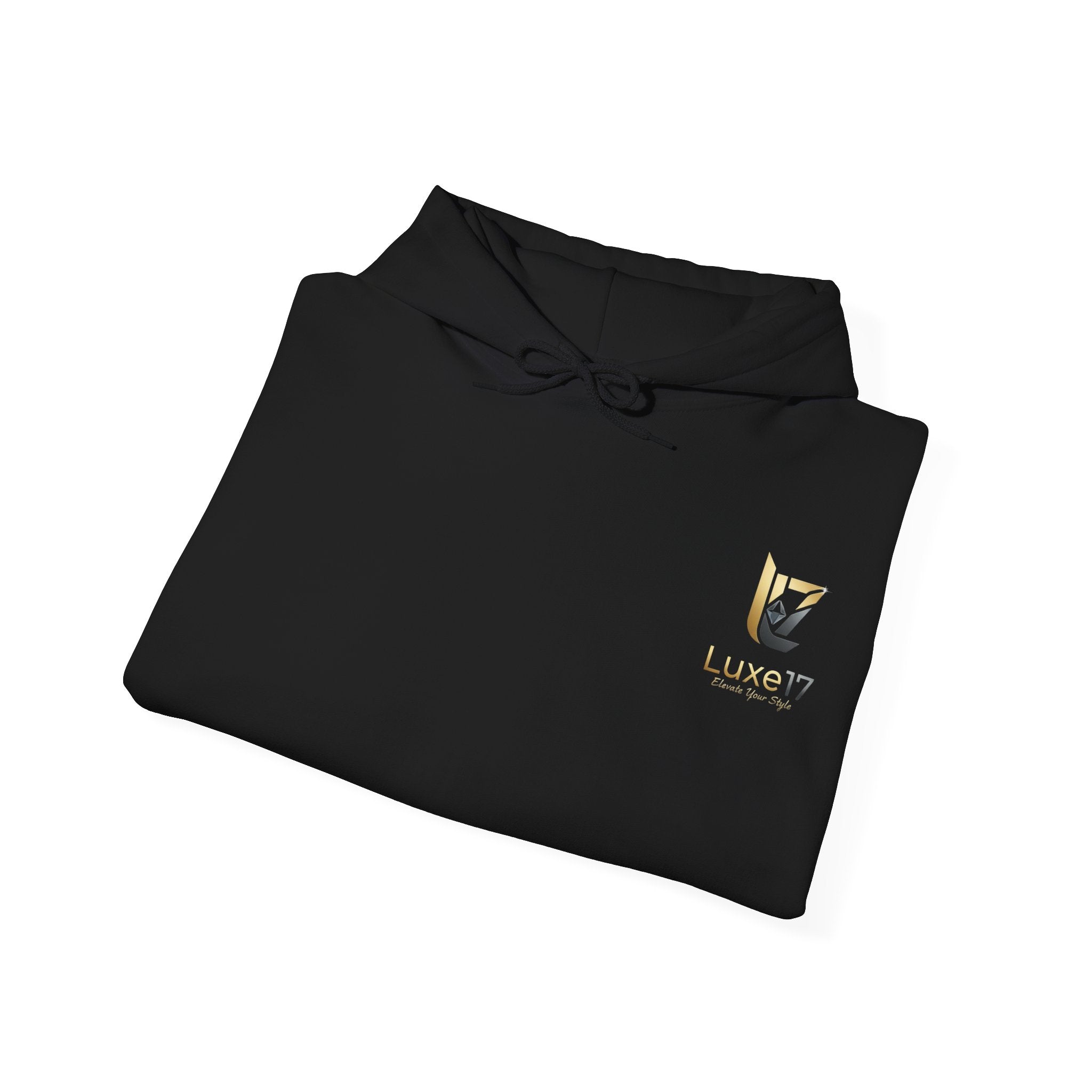 Hoodie — Luxe17 Gold Logo "Elevate Your Style" Pullover