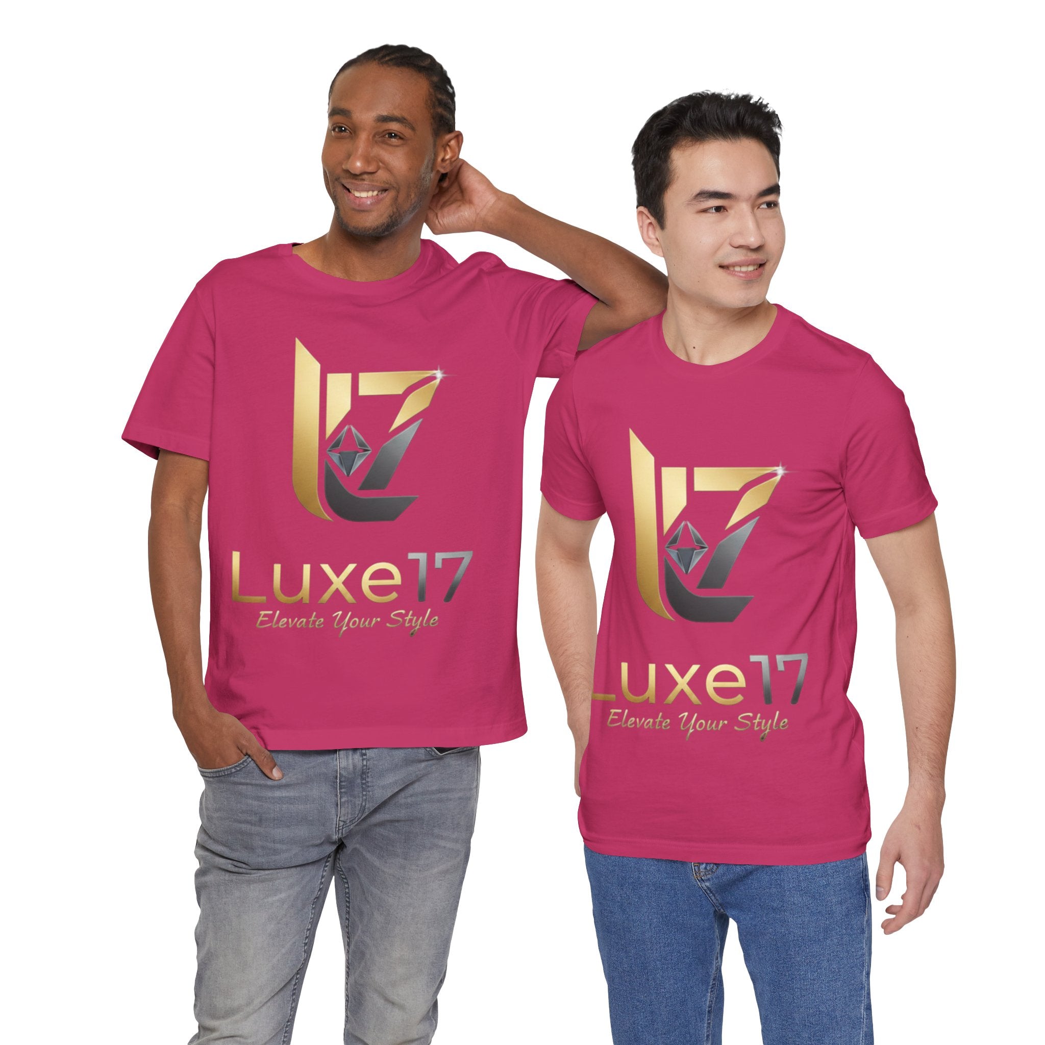 Luxe17 “Elevate Your Style” Logo T‑Shirt