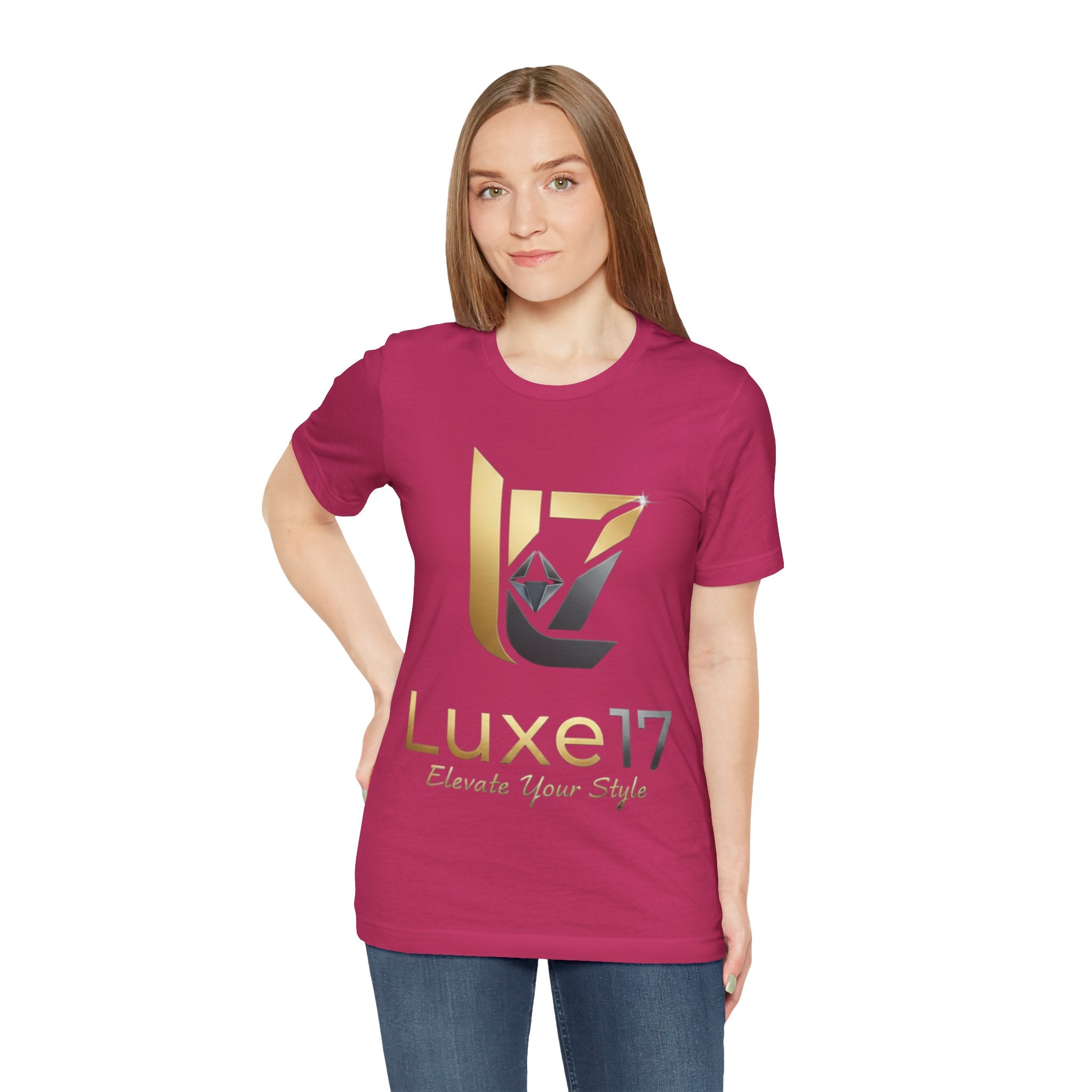 Luxe17 “Elevate Your Style” Logo T‑Shirt