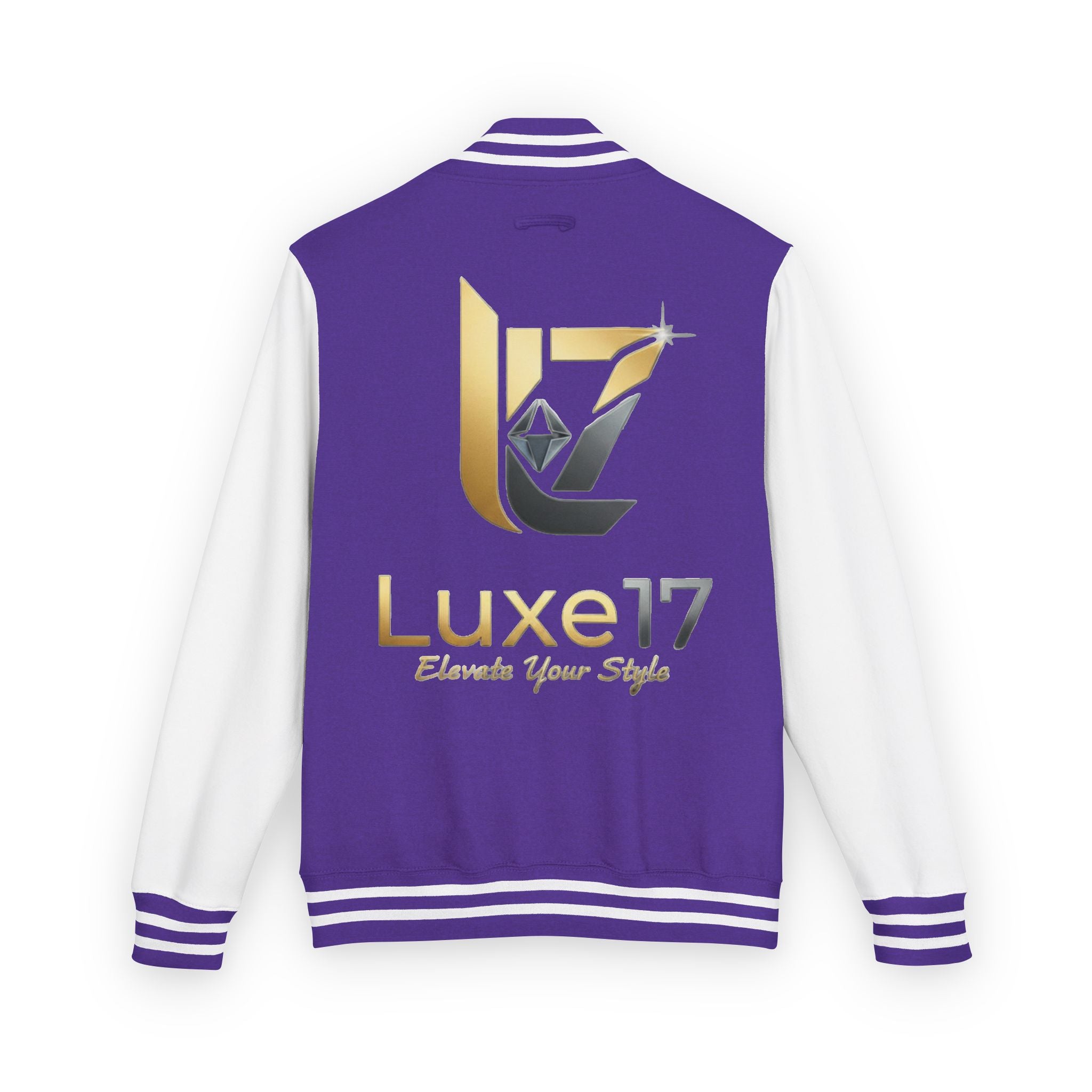 Letterman Jacket — Luxe17 Gold Logo Varsity Jacket