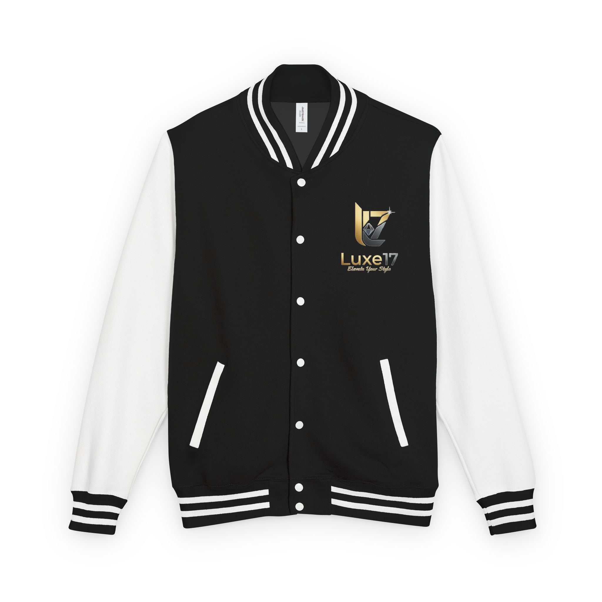 Letterman Jacket — Luxe17 Gold Logo Varsity Jacket