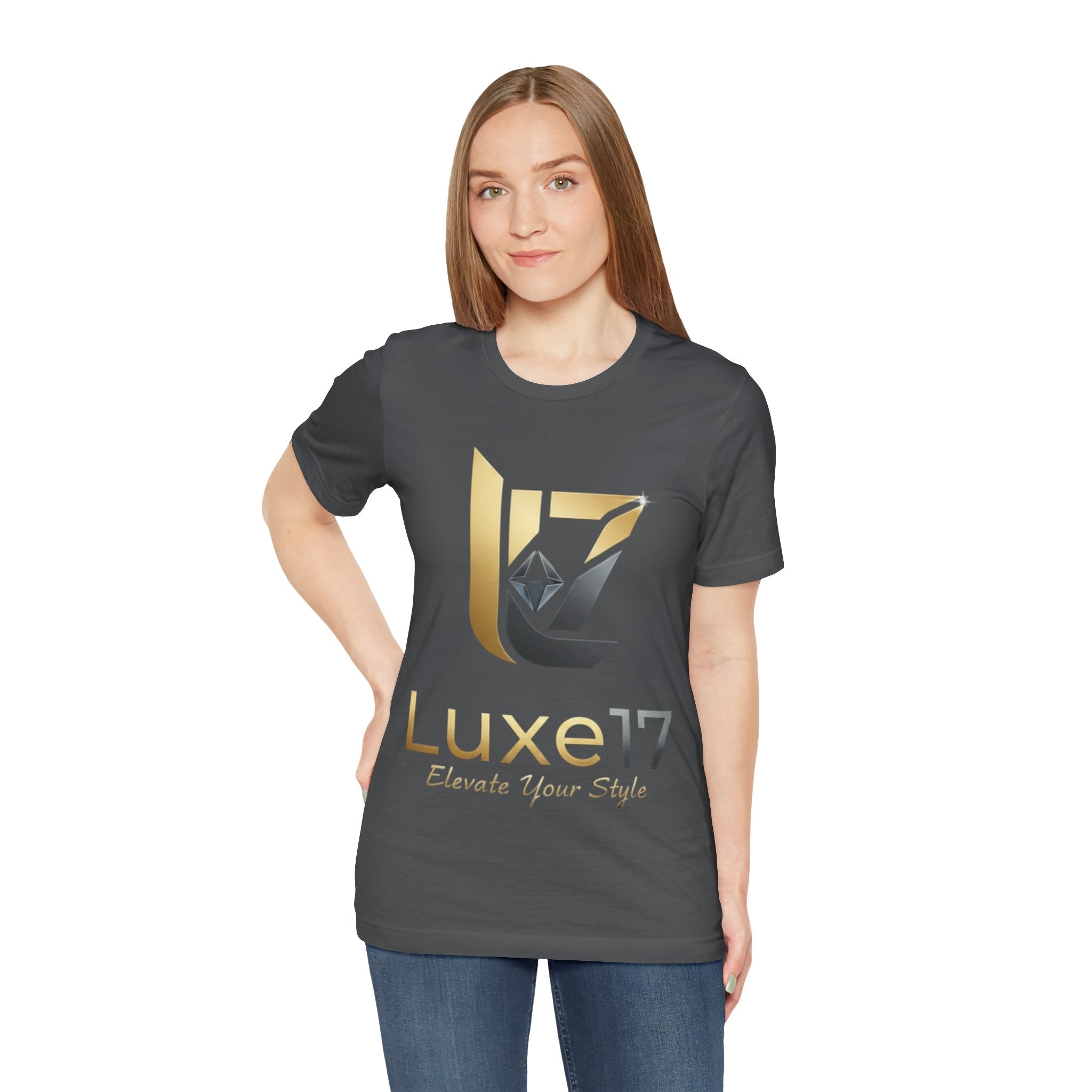 Luxe17 “Elevate Your Style” Logo T‑Shirt