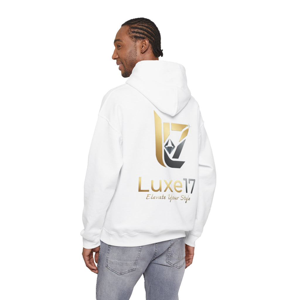 Hoodie — Luxe17 Gold Logo "Elevate Your Style" Pullover