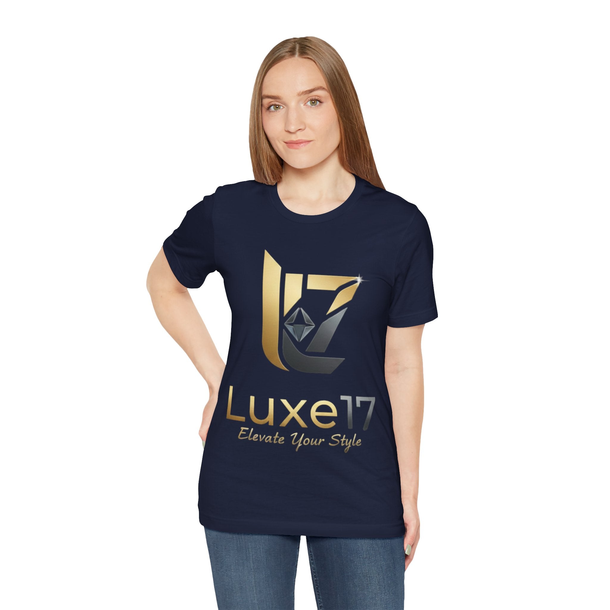 Luxe17 “Elevate Your Style” Logo T‑Shirt