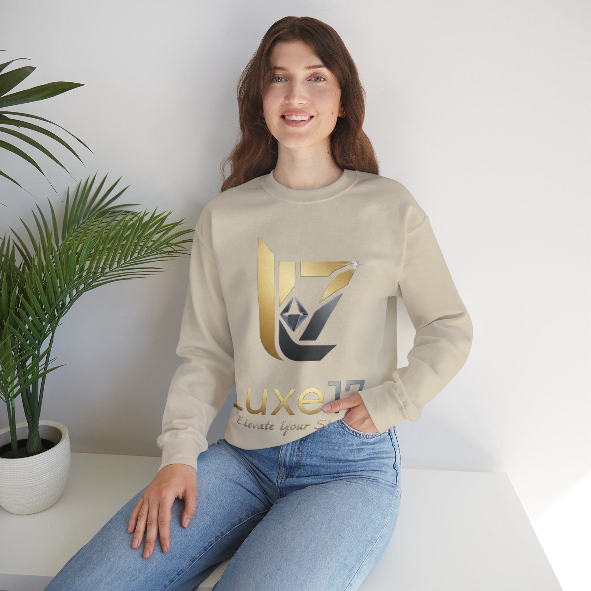 Luxe17 Logo Crewneck Sweatshirt — Elevate Your Style
