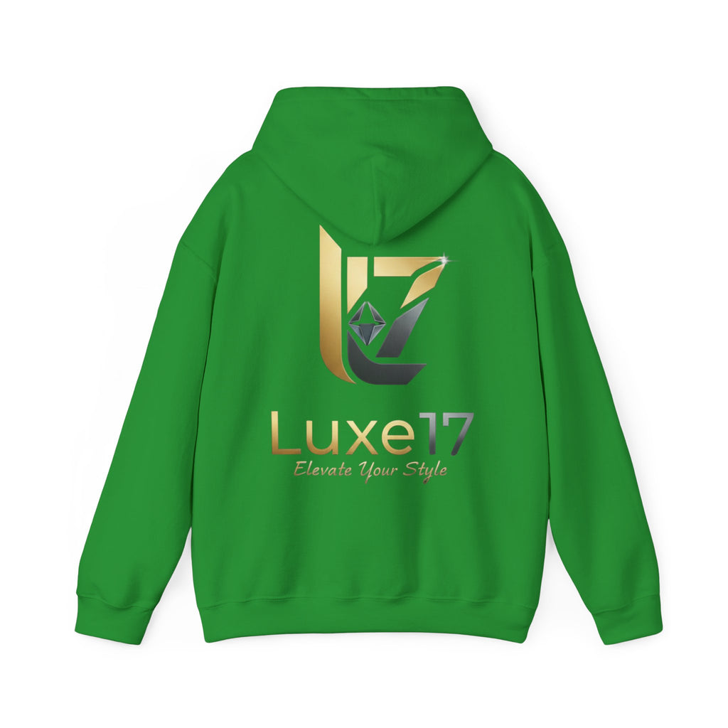 Hoodie — Luxe17 Gold Logo "Elevate Your Style" Pullover