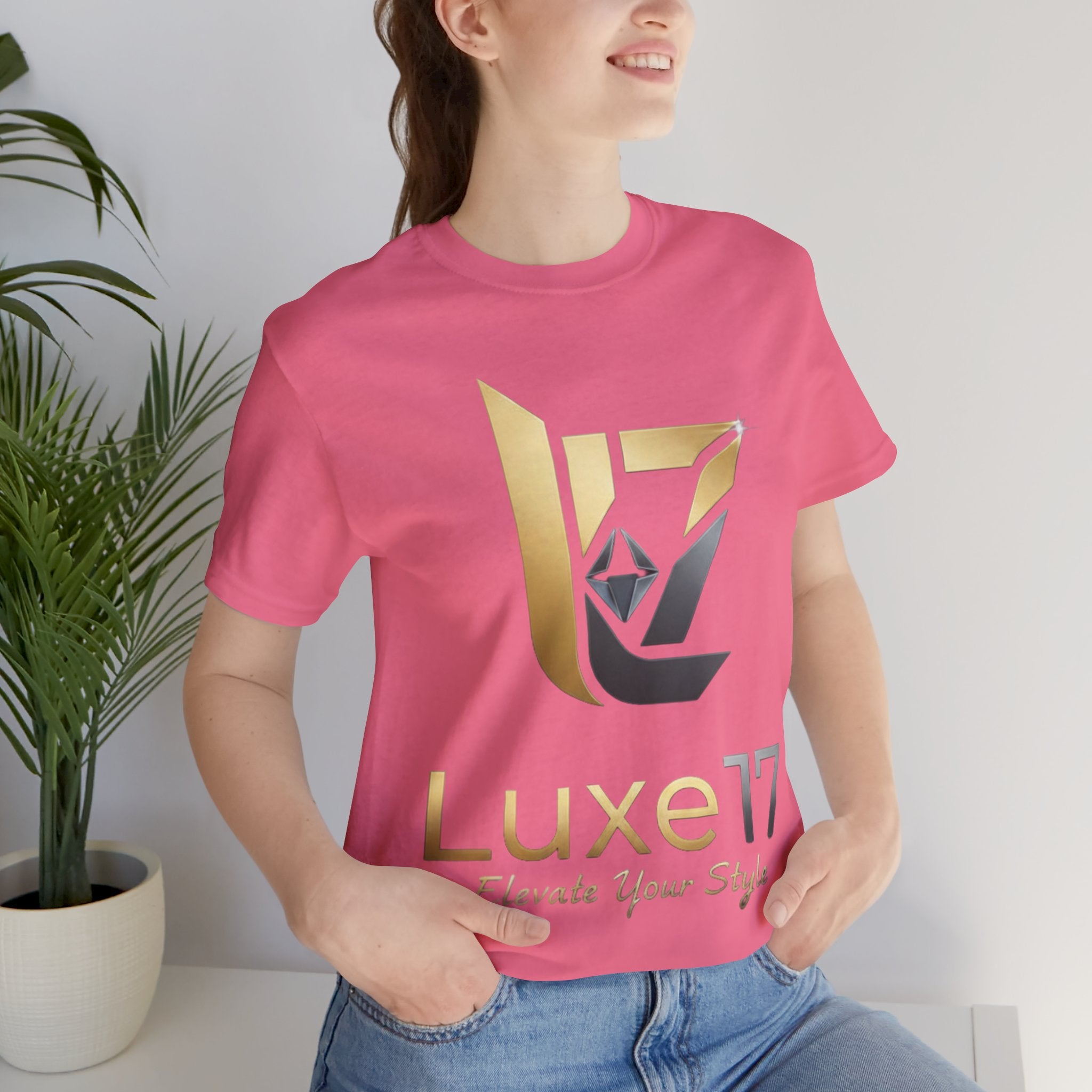 Luxe17 “Elevate Your Style” Logo T‑Shirt