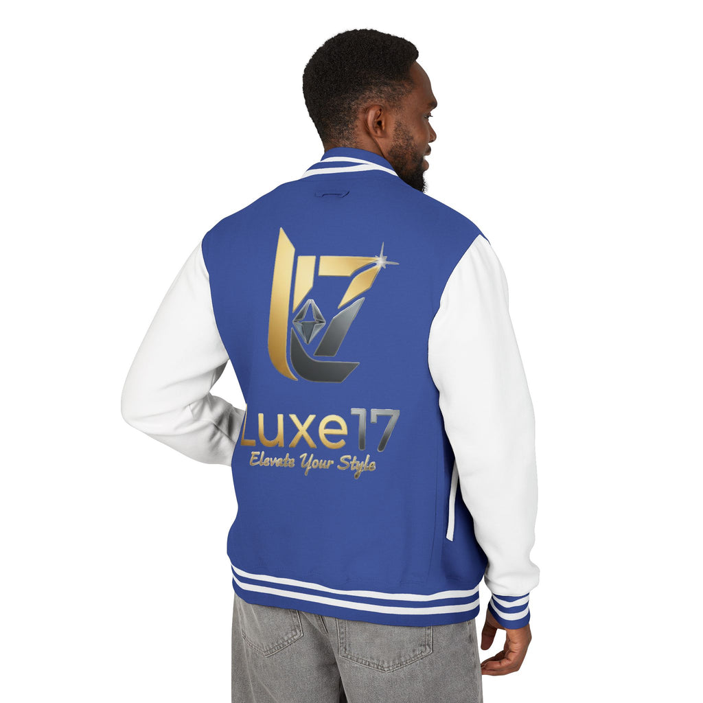 Letterman Jacket — Luxe17 Gold Logo Varsity Jacket