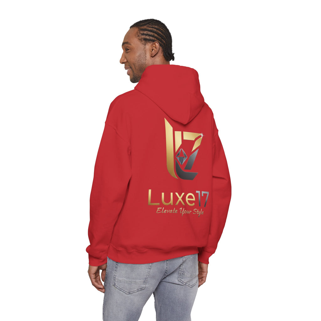 Hoodie — Luxe17 Gold Logo "Elevate Your Style" Pullover