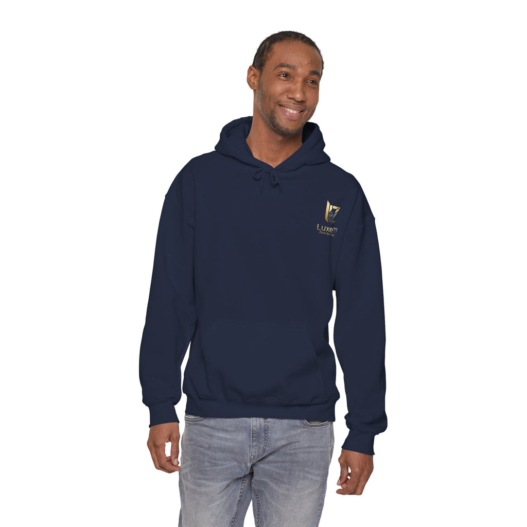 Hoodie — Luxe17 Gold Logo "Elevate Your Style" Pullover