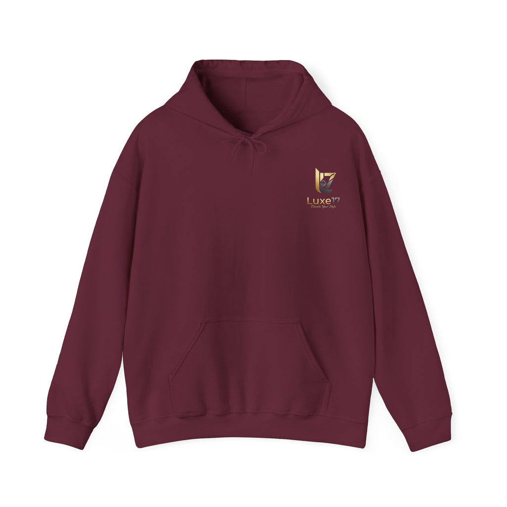 Hoodie — Luxe17 Gold Logo "Elevate Your Style" Pullover