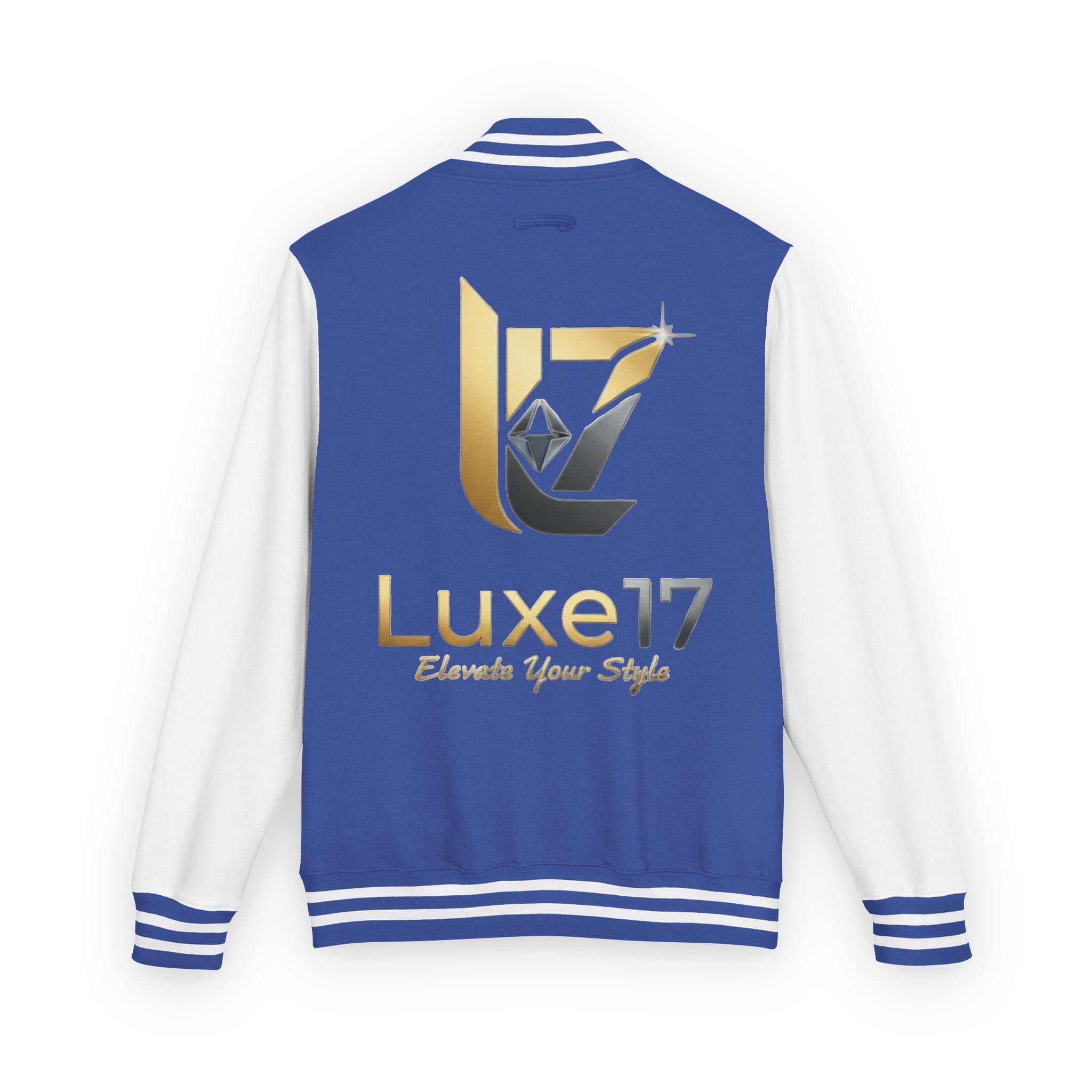 Letterman Jacket — Luxe17 Gold Logo Varsity Jacket