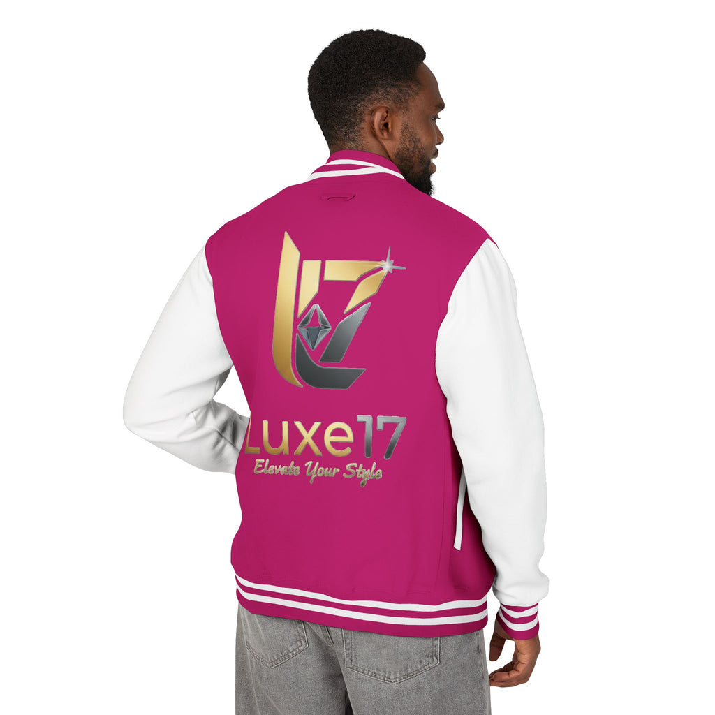 Letterman Jacket — Luxe17 Gold Logo Varsity Jacket
