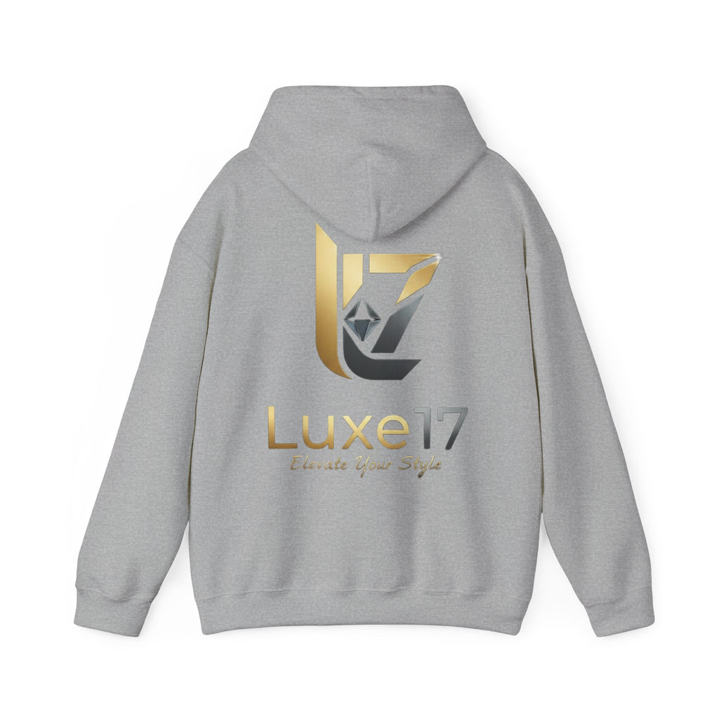 Hoodie — Luxe17 Gold Logo "Elevate Your Style" Pullover