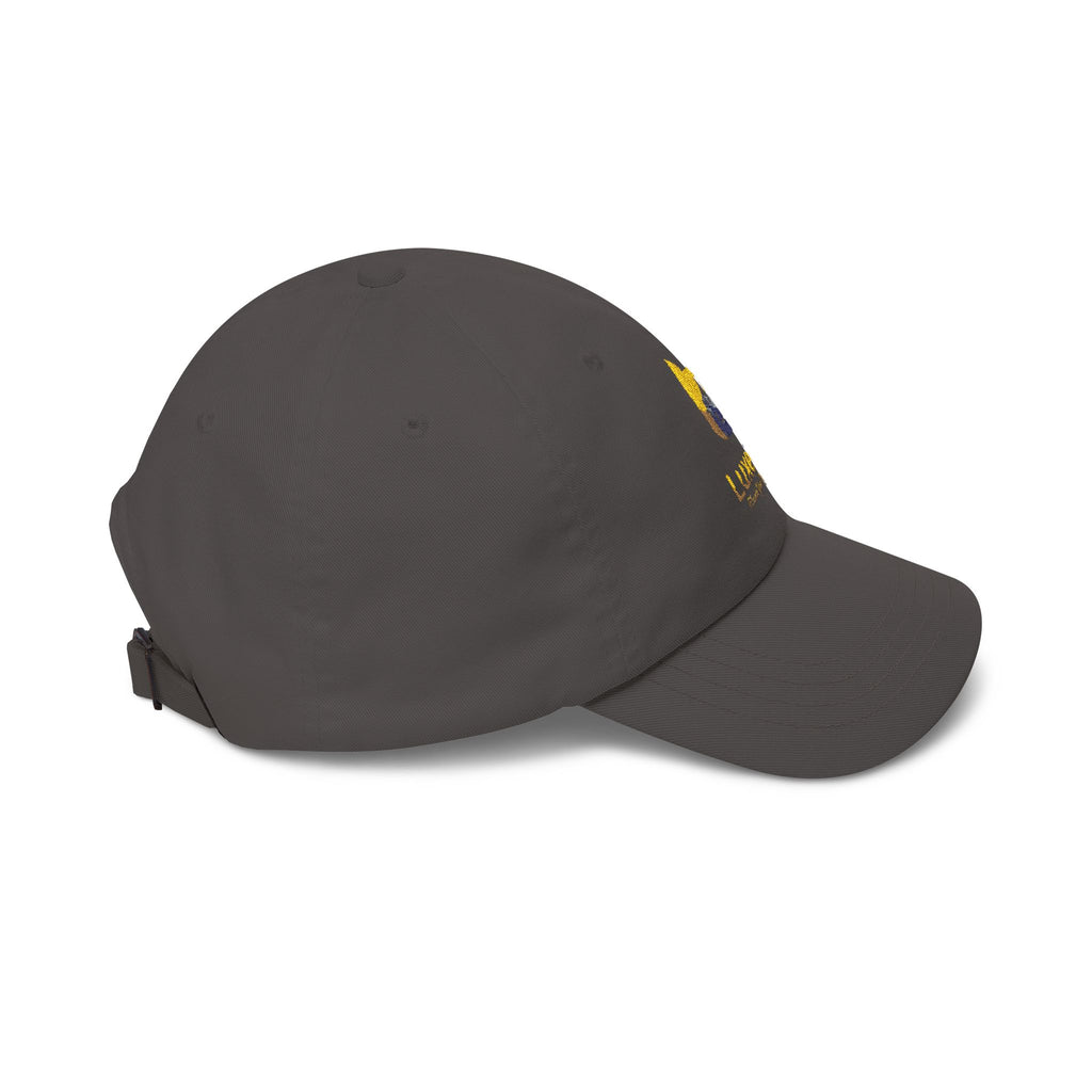 Classic Dad Cap — Luxe17 Embroidered White Baseball Hat