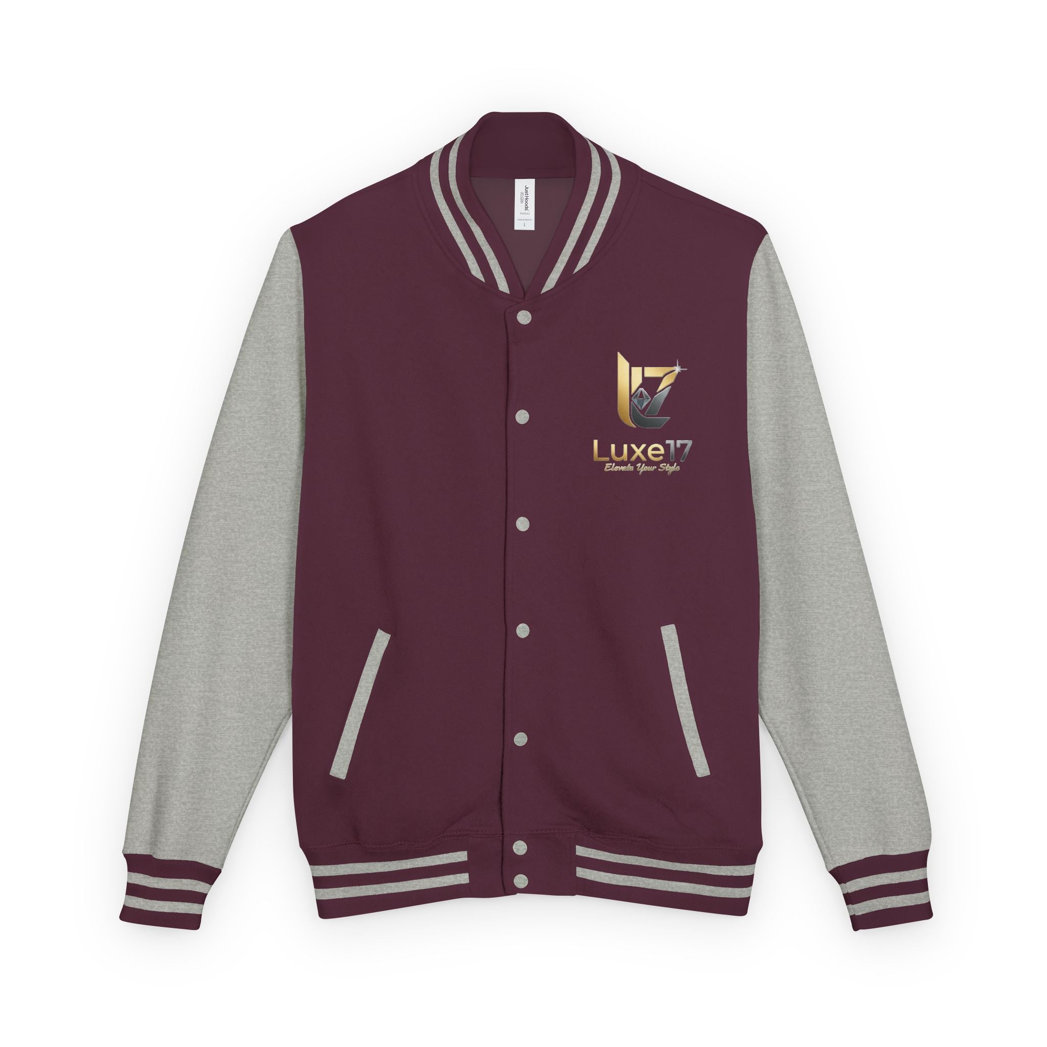 Letterman Jacket — Luxe17 Gold Logo Varsity Jacket