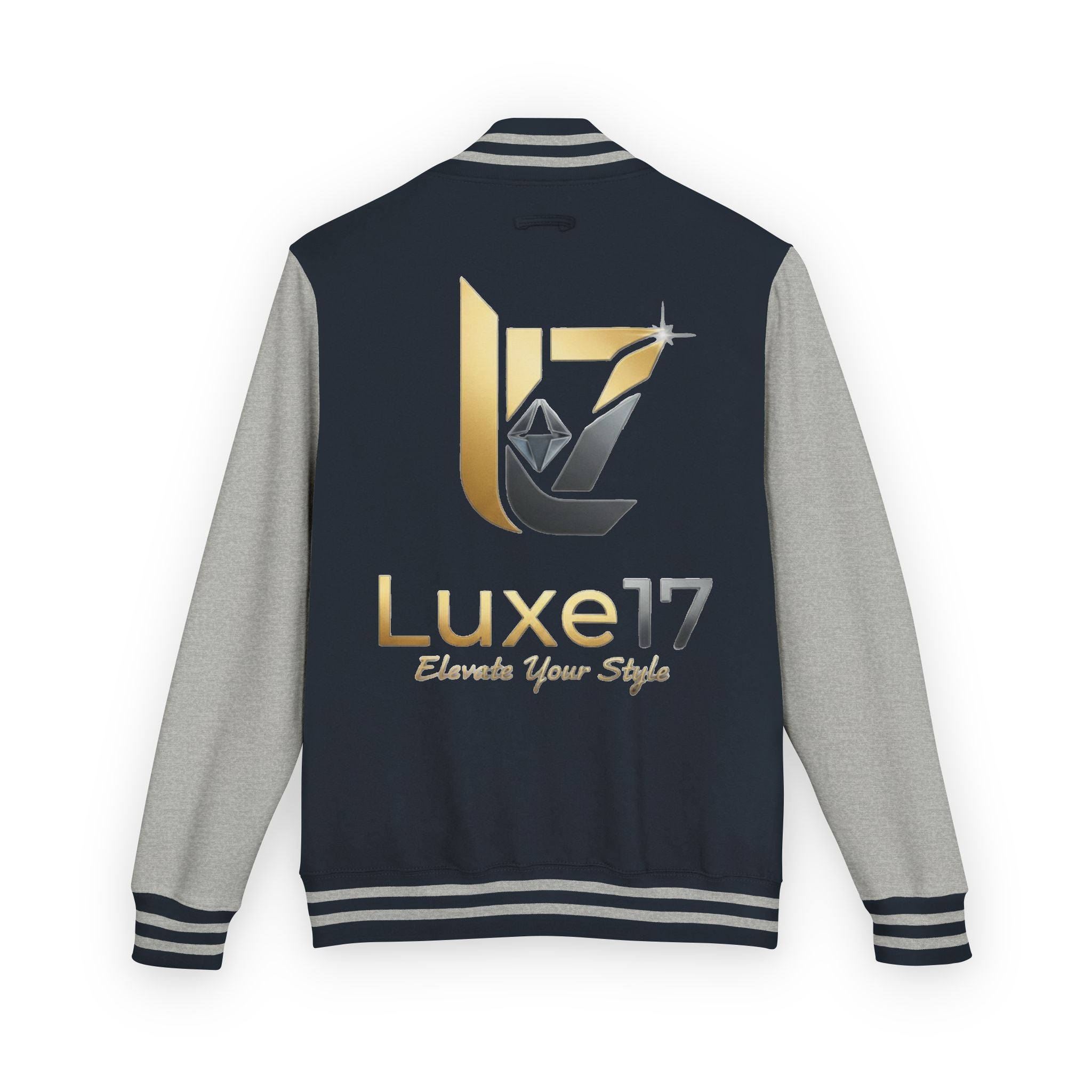Letterman Jacket — Luxe17 Gold Logo Varsity Jacket