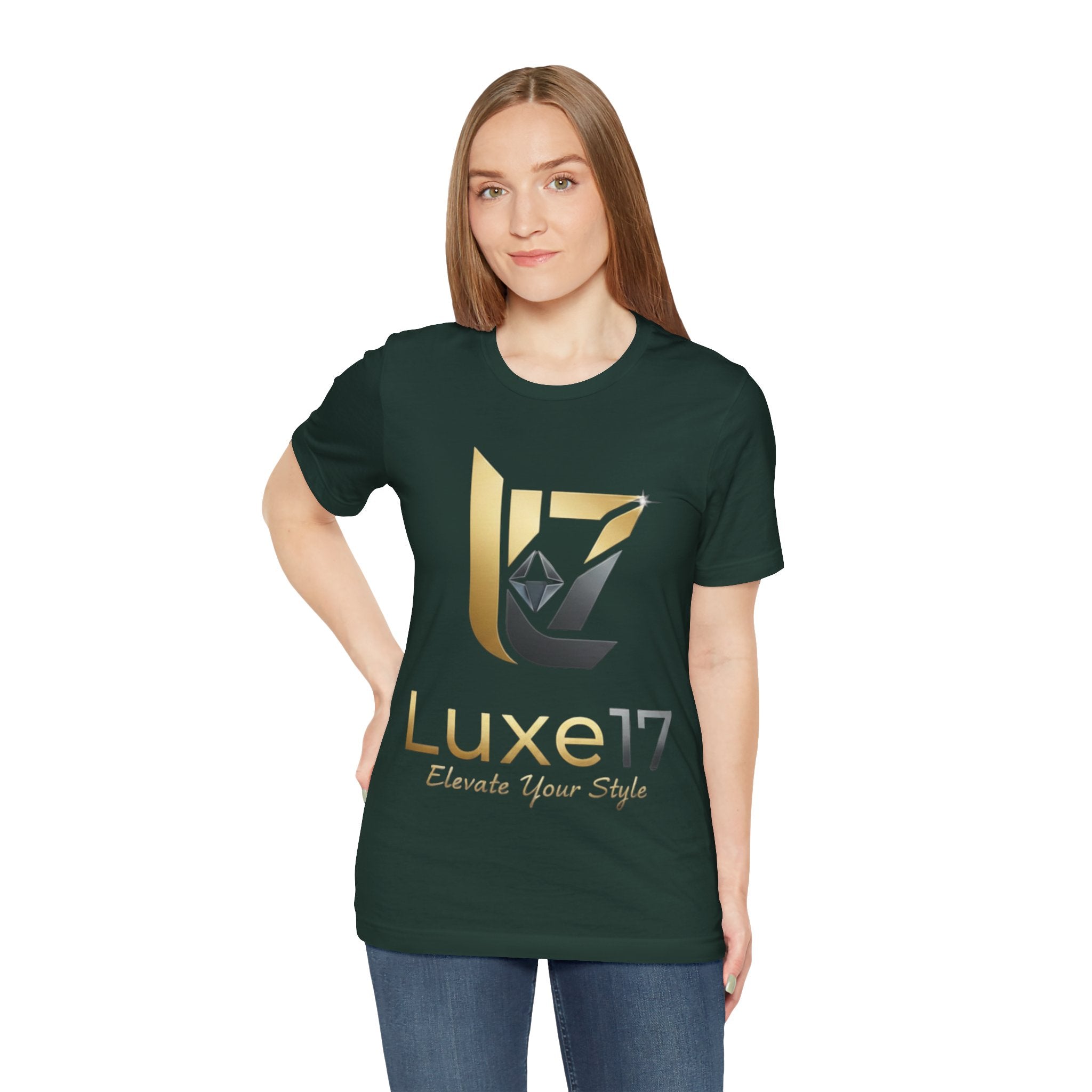 Luxe17 “Elevate Your Style” Logo T‑Shirt