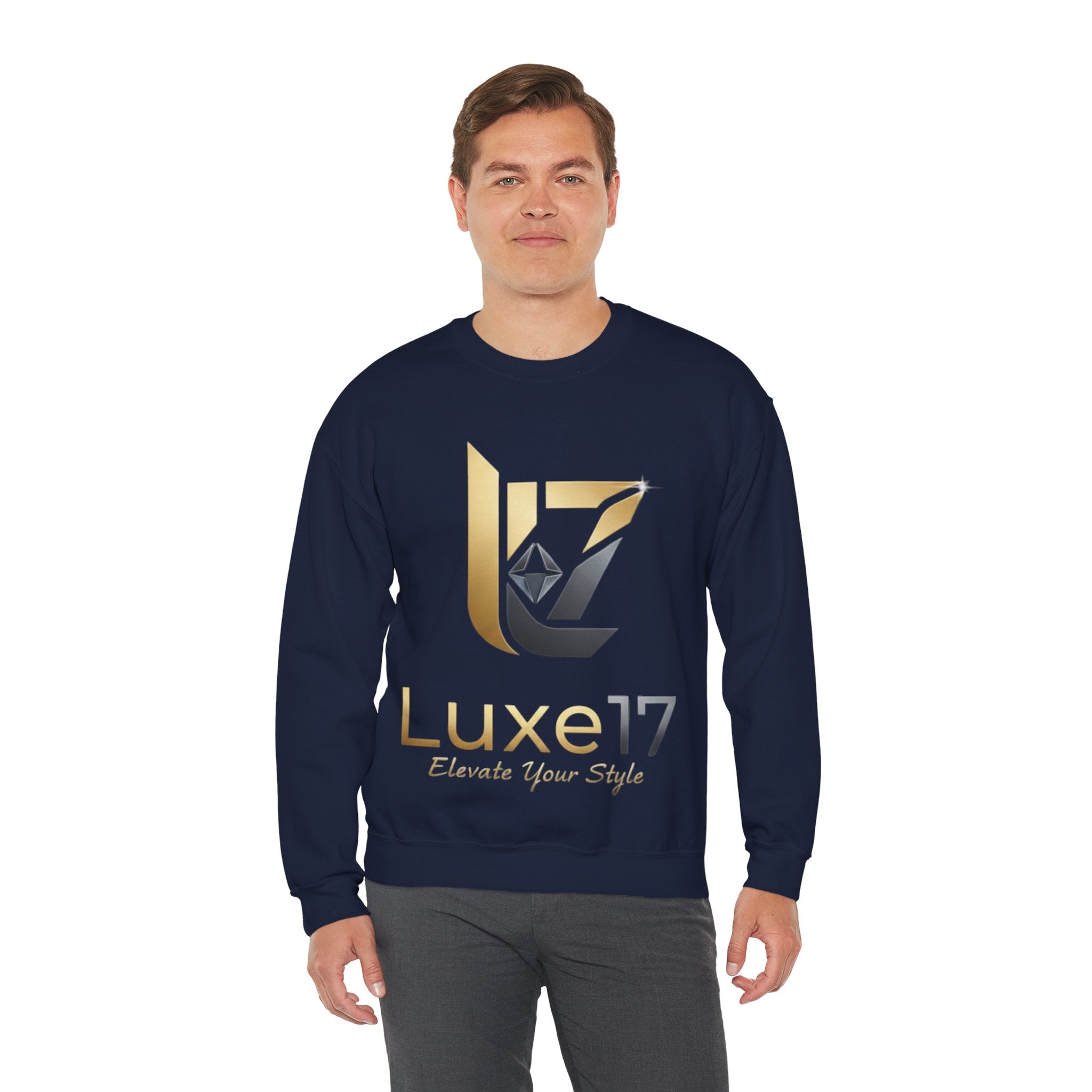 Luxe17 Logo Crewneck Sweatshirt — Elevate Your Style